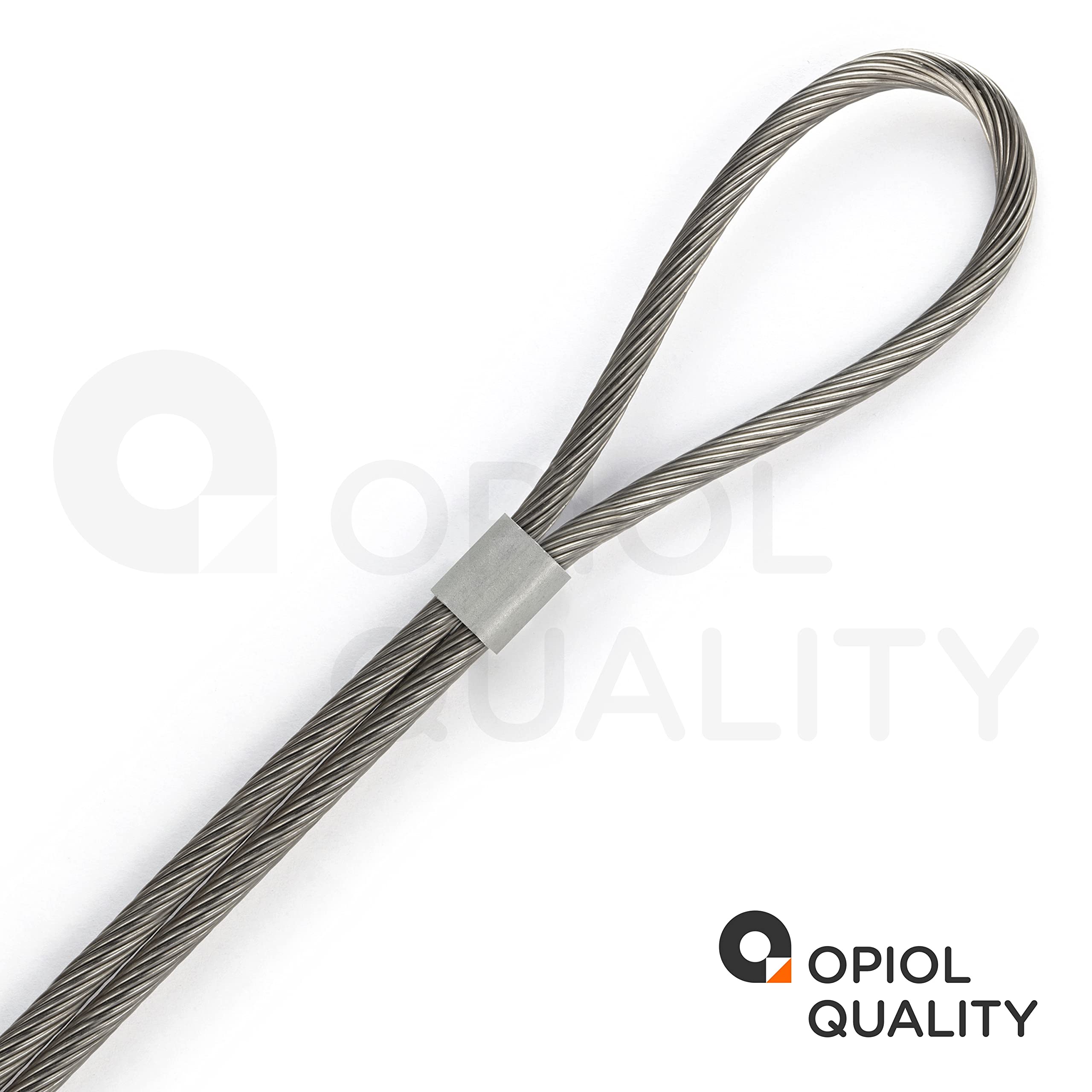 2,0 mm Drahtseil 1x19 hart, Edelstahl A4 (100 Meter) Stahlseil Zubehör Draht Edelstahldrahtseil Geländerseil Hängender Drahtspule Seile Spannseil