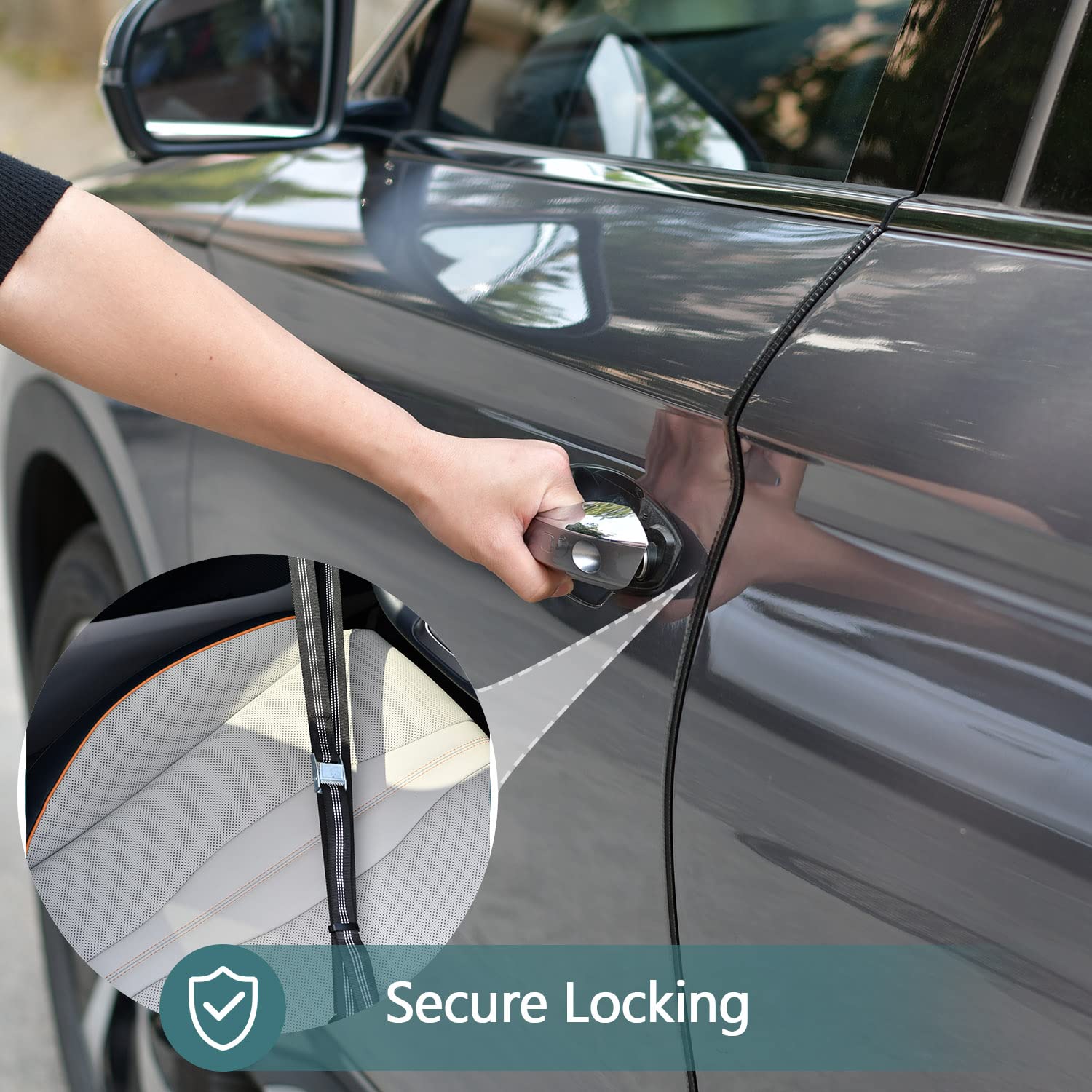 HX AURIZE Protezione antifurto per camper, accessori per porte scorrevoli, protezione anti-furto per conducente, 4 pezzi