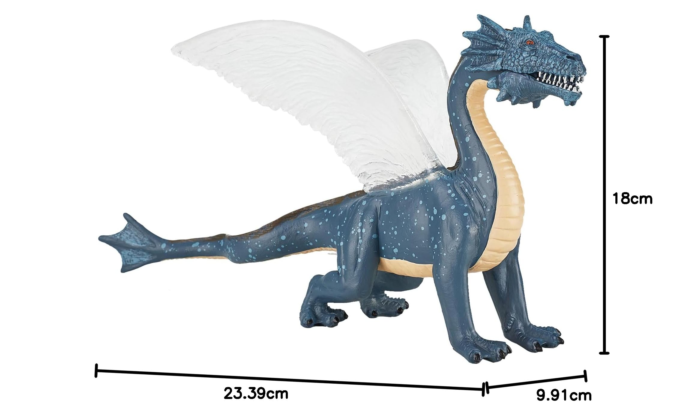 MOJO 387253 Feuerdrache Spielzeugfigur – Handbemalt, Detailgetreu, Sammlerfigur Für Diorama