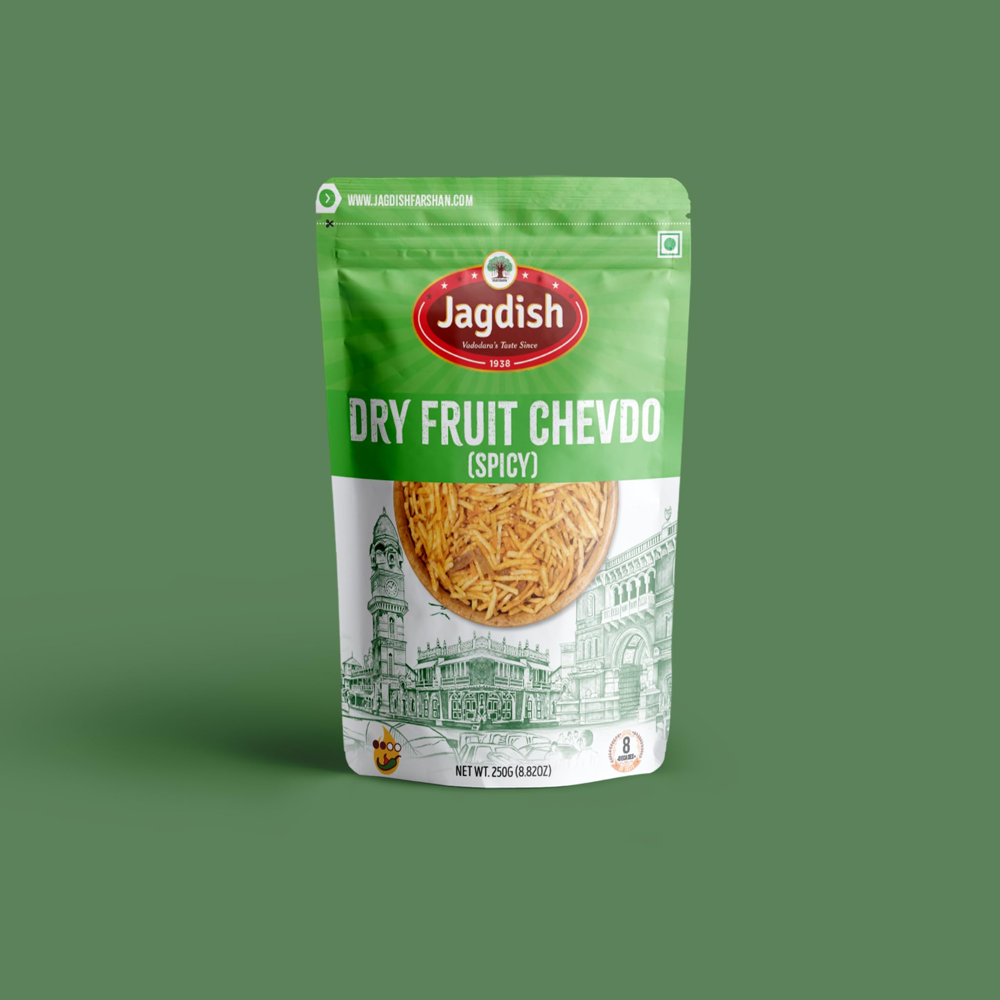 Jagdish Farshan Dry Fruit Chevdo (Spicy), 250gms - Crunchy Snack with Nuts and Spices Namkeen (B0DHGS9Z99) Amazon Price History, Amazon Price Tracker