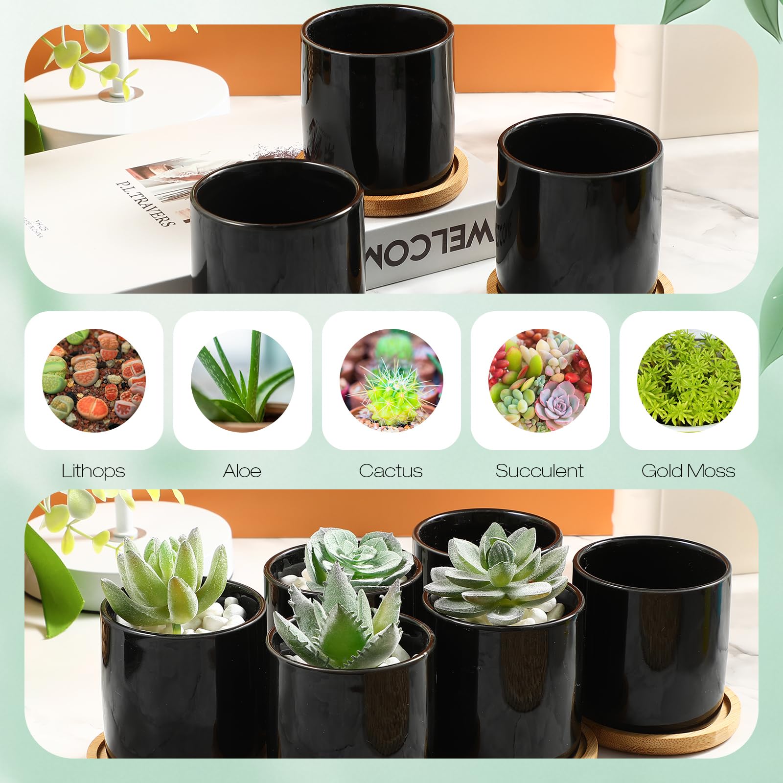 plastic planting pots large Gardenesque x Ecopots