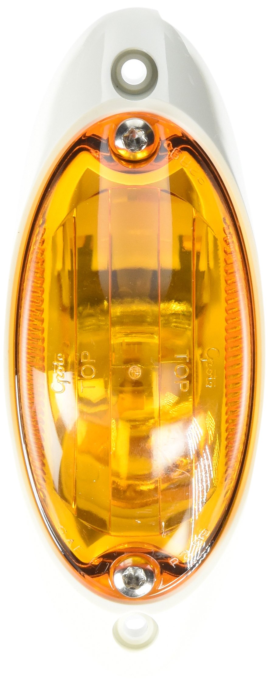 Grote 52063 Small Aerodynamic Combination Marker Side Turn Light (White Base)