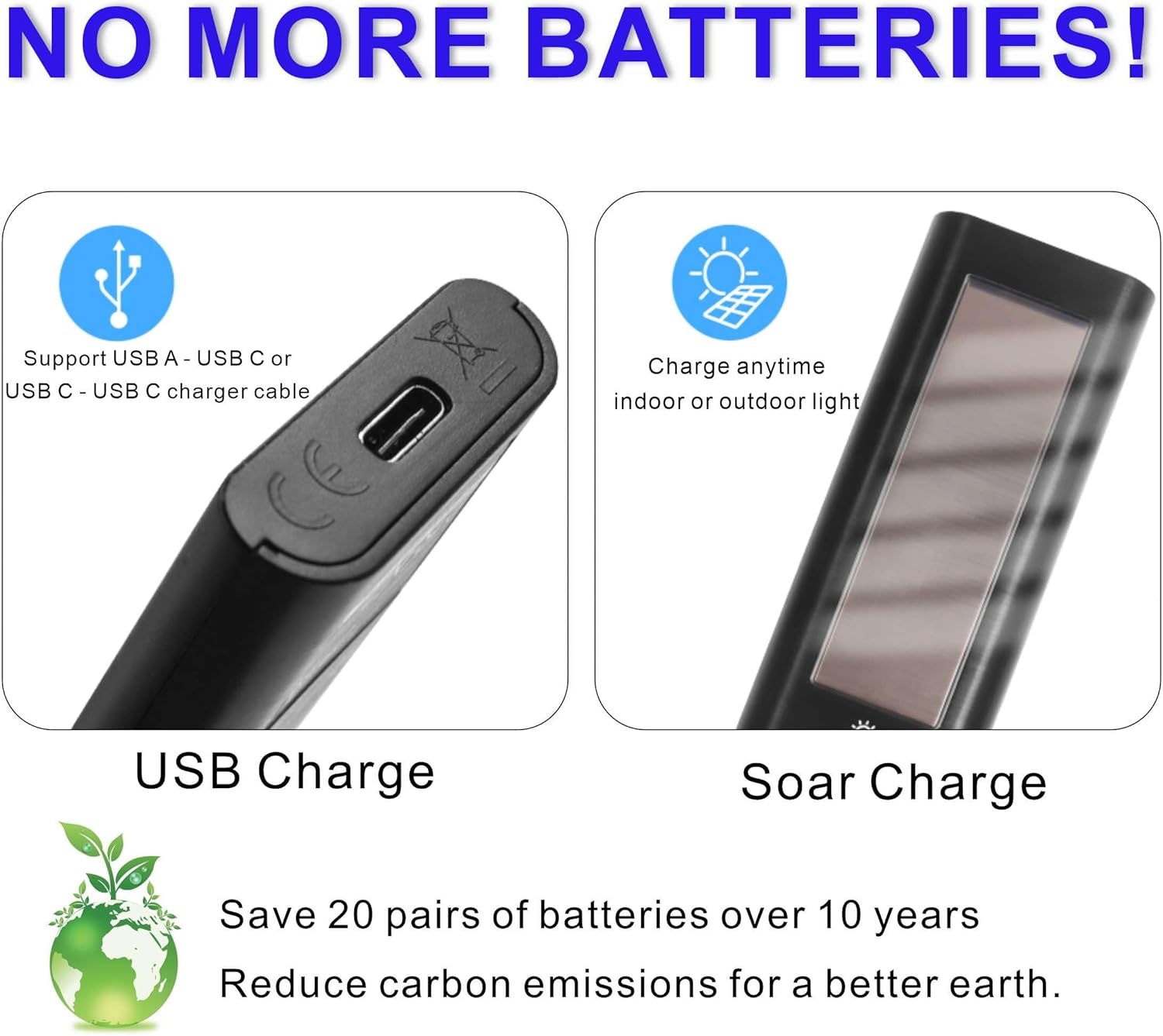 Vision AI Solarcell Replacement Compatible with Samsung TV Remote Control 2025-2019, Self-Charging Samsung Smart TV Remote, Solar Powered, Voice, USB-C Rechargeable, Fast Charging. 2-Year Warranty