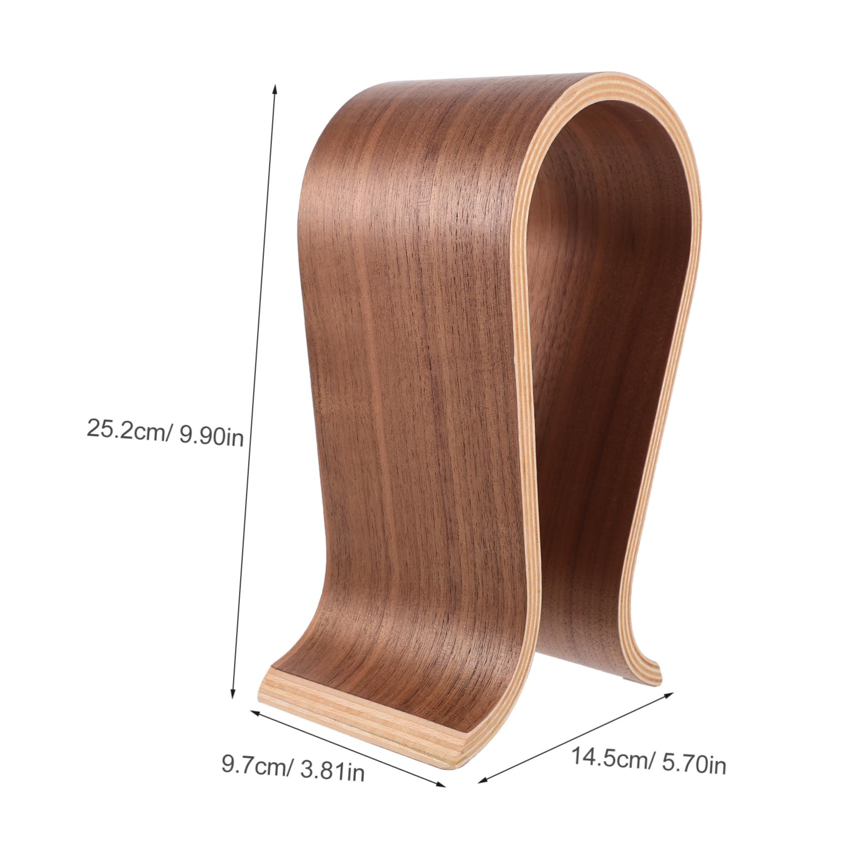 SHINEOFI Sostegno per Cuffie U in Legno Supporto per Cuffie da Tavolo Compatibile la Maggior Parte