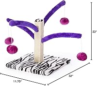 Vista 10 de Prevue Pet Products Kitty Power Bounce 'n Spring Rascador Muebles púrpura Pequeño