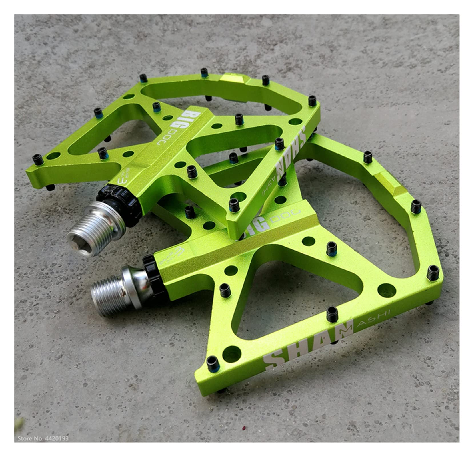Pedali Bici,Pedali Mtb Ultralight Flat Foot Mountain Bike Pedals MTB CNC in lega di alluminio sigillato 3 cuscinetti antiscivolo