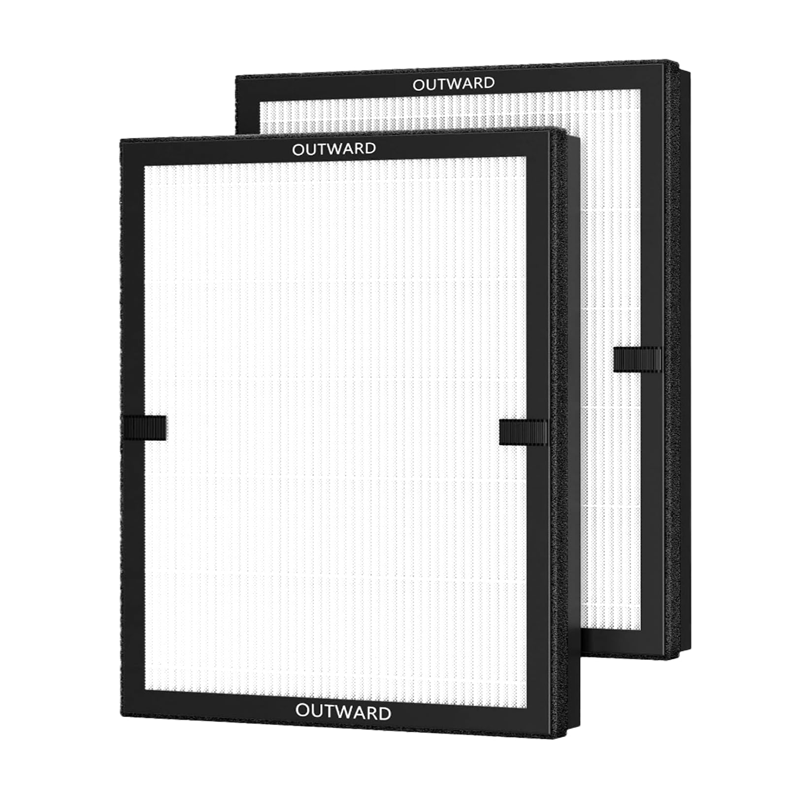 Filtros E-200 aptos para filtro purificador de aire Lunino E-200, sistema de filtración fuerte y eficiente de 3 etapas con filtro de carbón activado, paquete de 2