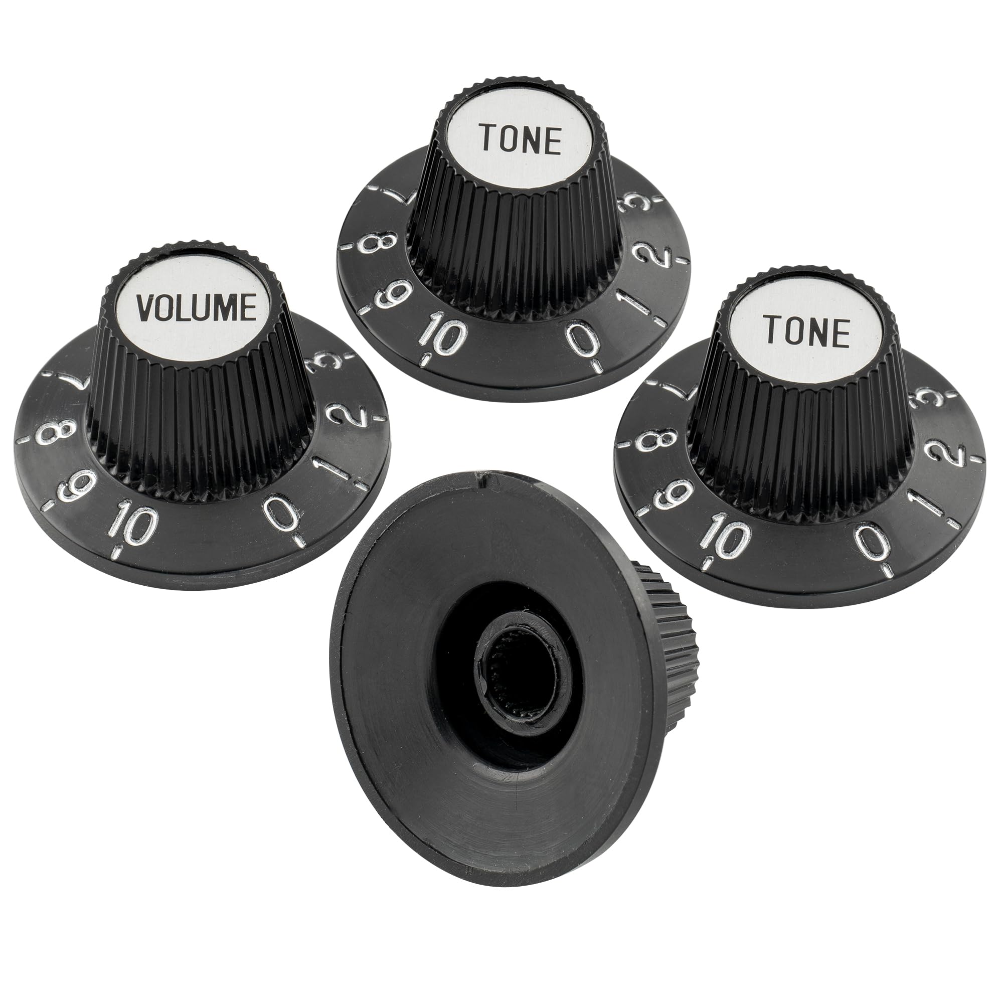 TRIO メイン ノブ　KB-1 メイン ツマミ Amazon | Musiclily Pro トップハットノブセットインチ規格 2V2T