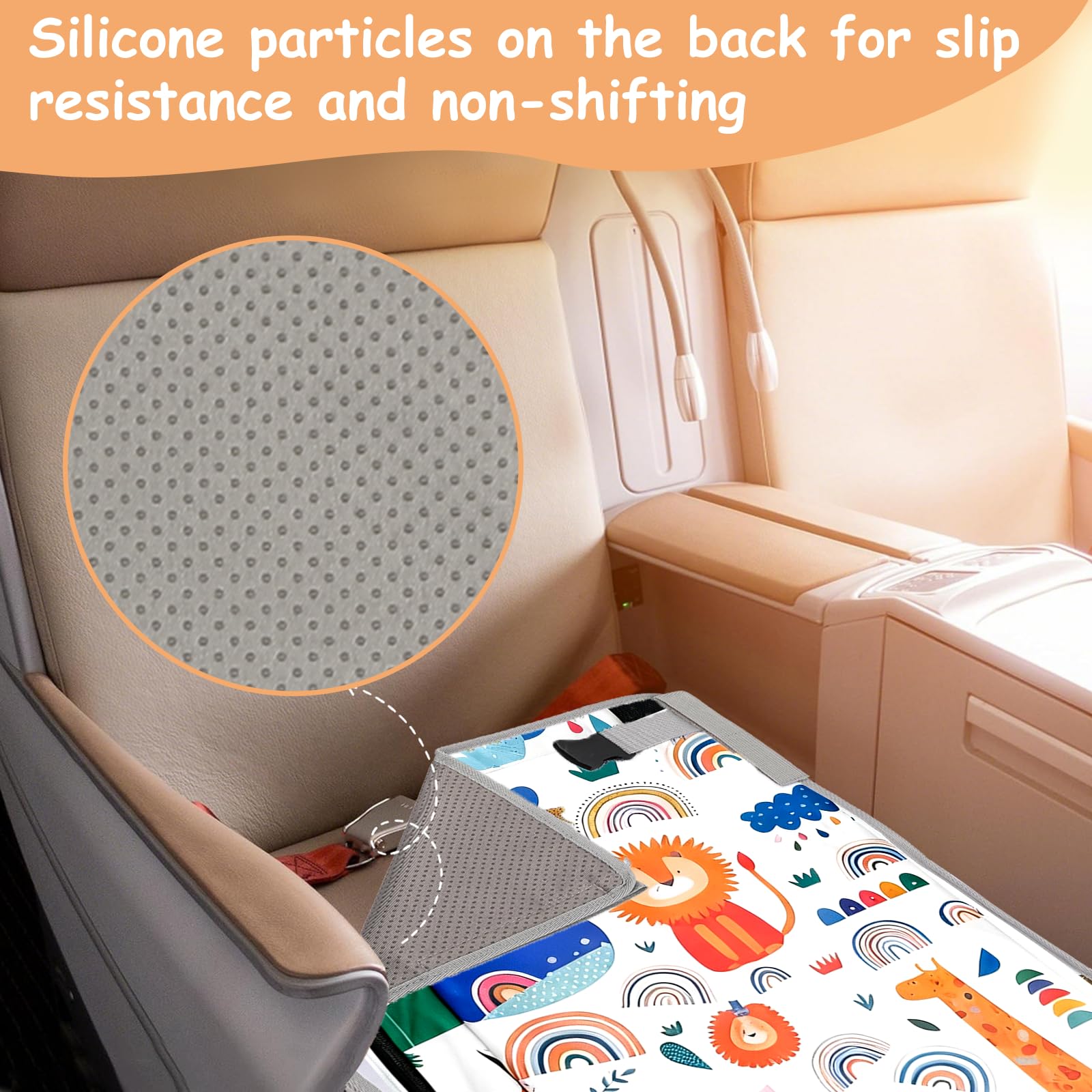 1 pièce Lit Avion Enfànt,Portable Aircraft Seat Rallonge Enfant,Repose Pied Avion Enfant,Extension de SièGe pour Enfànt,Lit Fly pour Les Voyages en Avion à Courte (77x44cm)