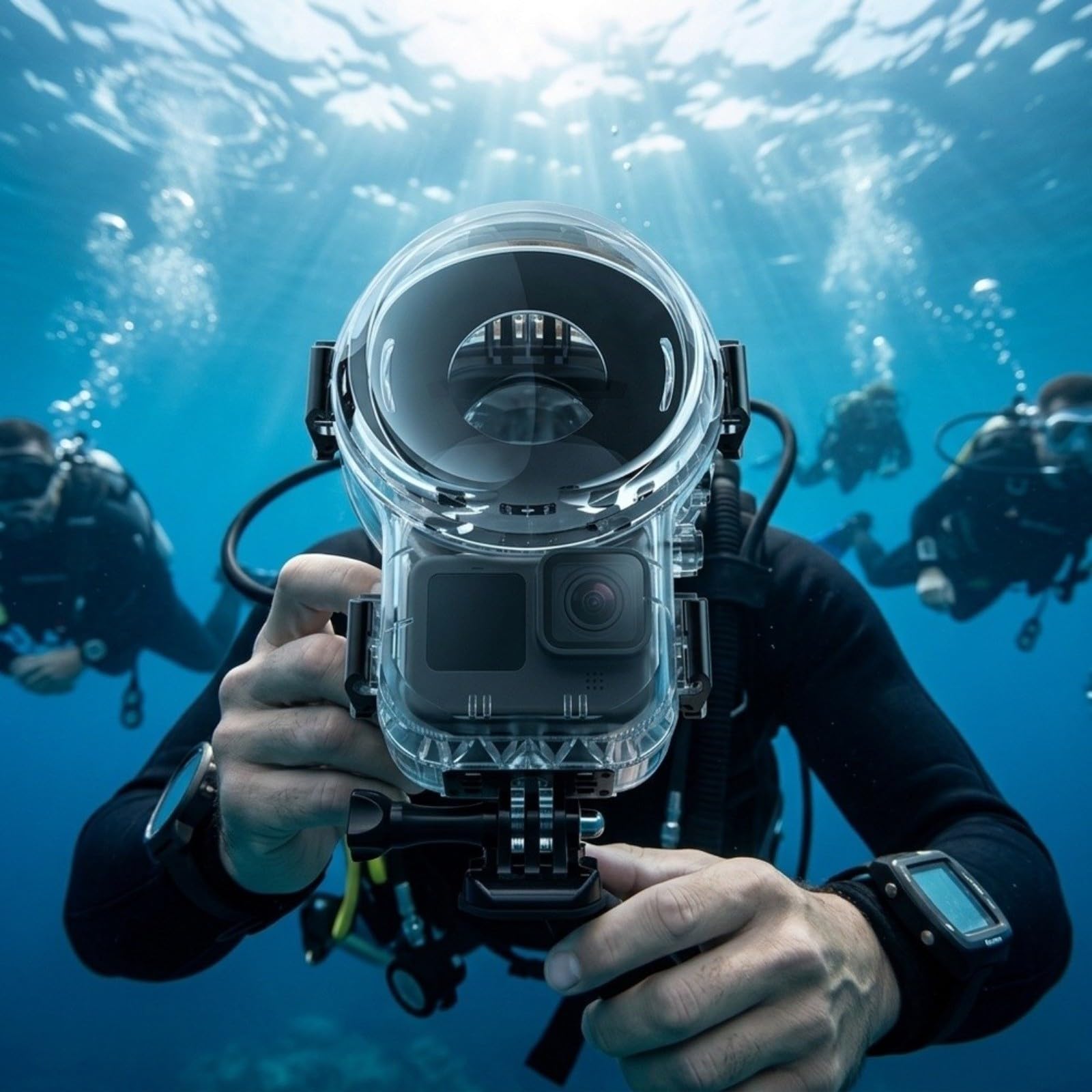 Boîtier de plongée étanche pour Insta360 X6, 60 m avec boîtier magnétique