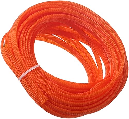 Miniatura 5 de Bettomshin 1 funda de organización de cables de 16.4 pies (16.4 ft), protector de cable verde fluorescente PET de 14 pulgadas de ancho, tubo de
