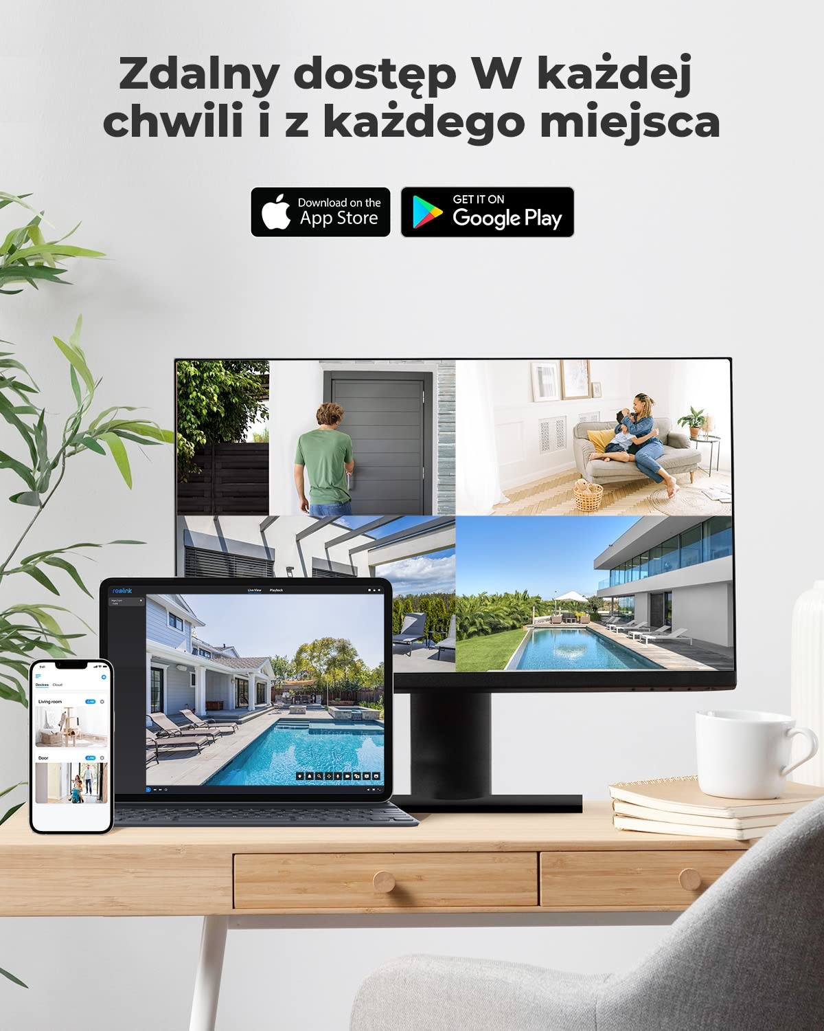 Reolink Inteligentna, Zewnętrzna Kamera Monitoringu PoE 5MP z Wykrywaniem Ludzi/Pojazdów, Pogodoodoprność IP66, Kamera CCTV IP z Slotem Karty microSD, Kamera Monitoringu z Nagrywaniem Audio RLC-510A