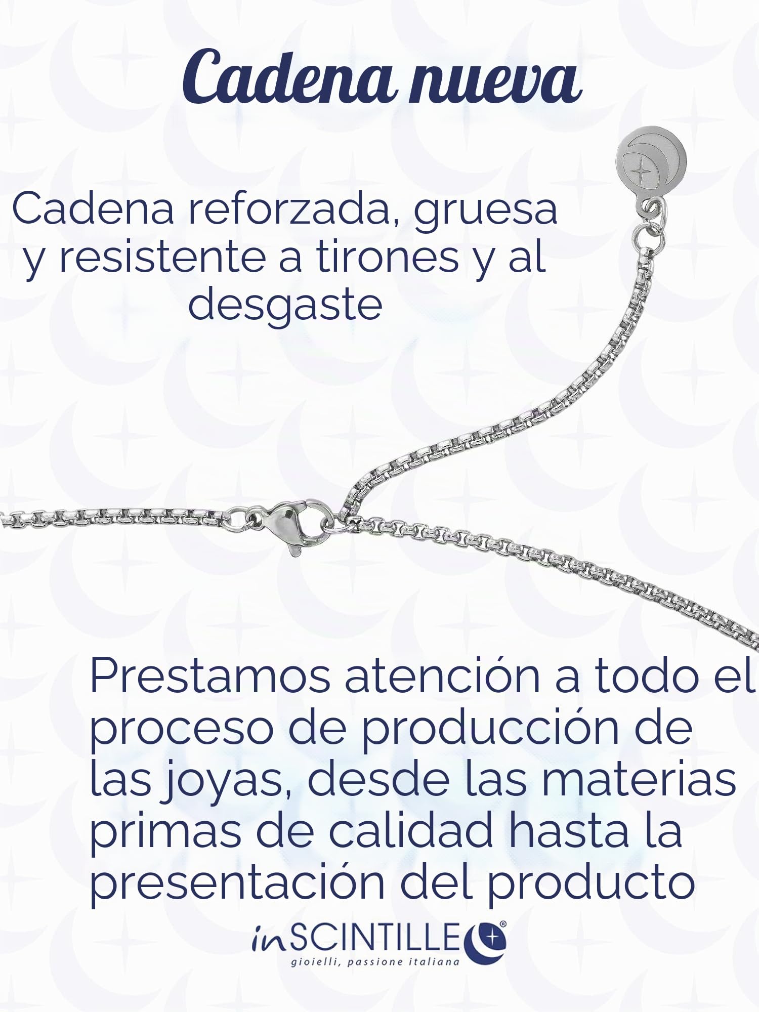 inSCINTILLE Collar Rosa de los Vientos de Acero Inoxidable para Hombre Colgante Náutico, Longitud Ajustable 48-53cm con Caja de Regalo Incluida