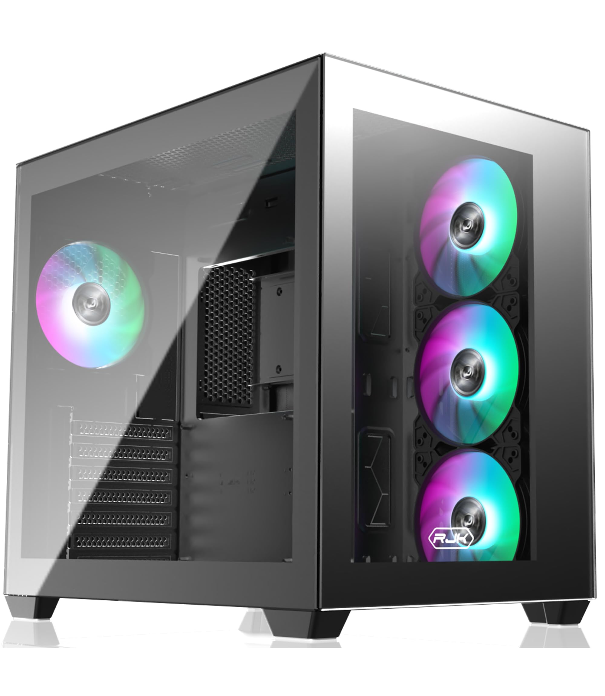 Amazon.co.jp: RAIJINTEK ライジンテック PCケース PAEAN C7 BLACK TG4