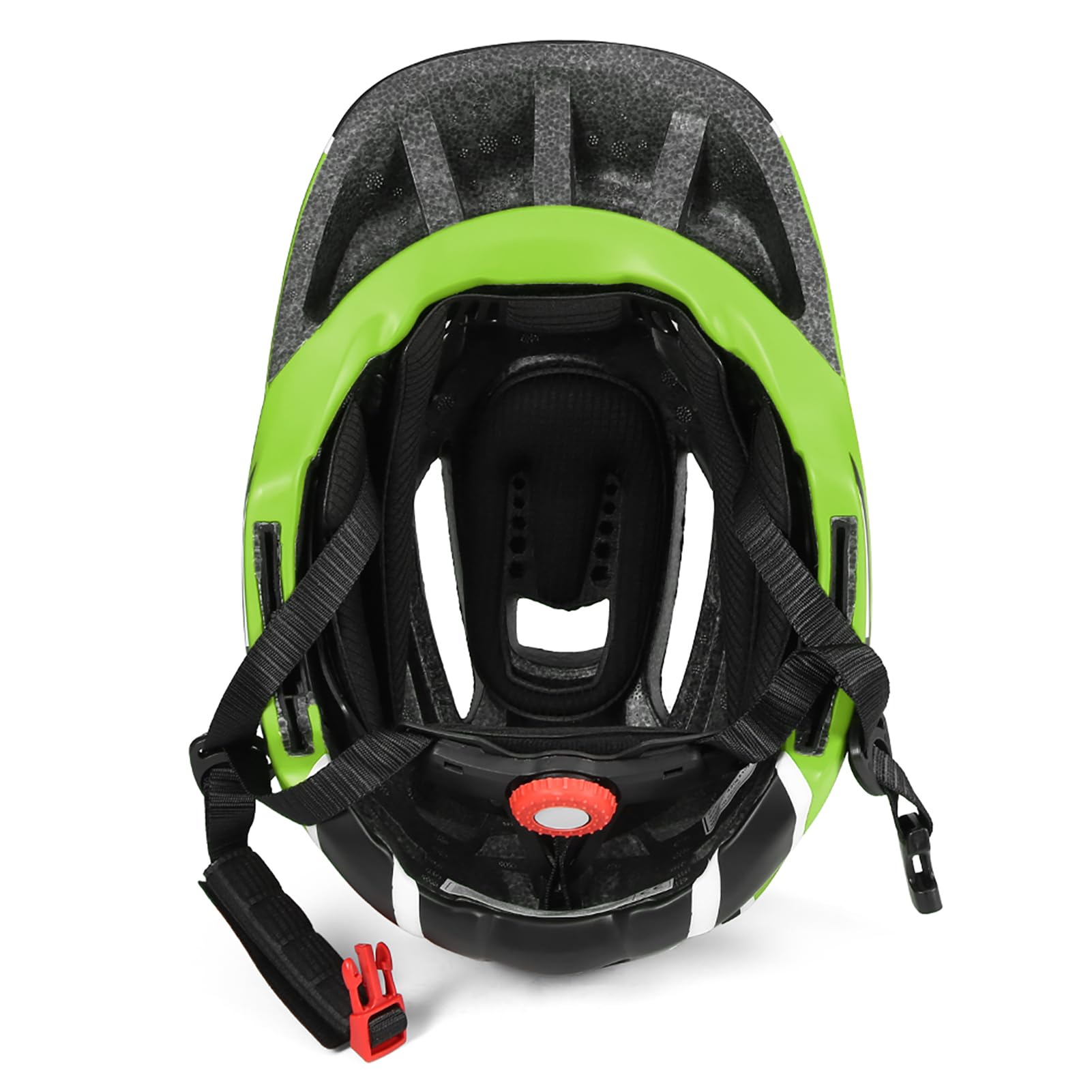 Walmeck Casque Enfant Détachable, Casque de sécurité Convertible Intégral et Demi-Visage avec 13 Aérations, Visière Solaire, Doublure Amovible pour Le Vélo, Le et ro