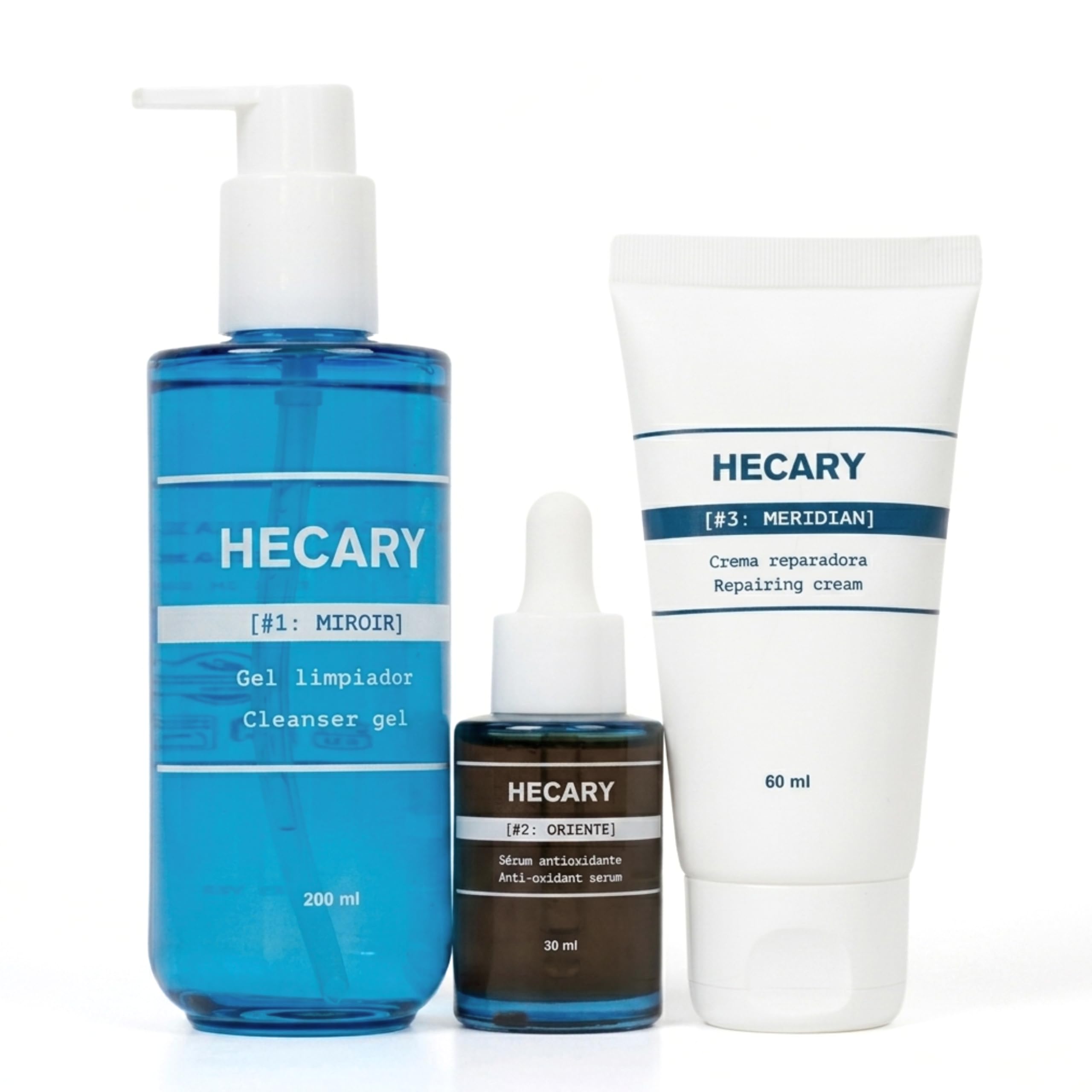Kit Skincare Hombre | Limpiador 200ml + Sérum 30ml + Crema Reparadora 60ml