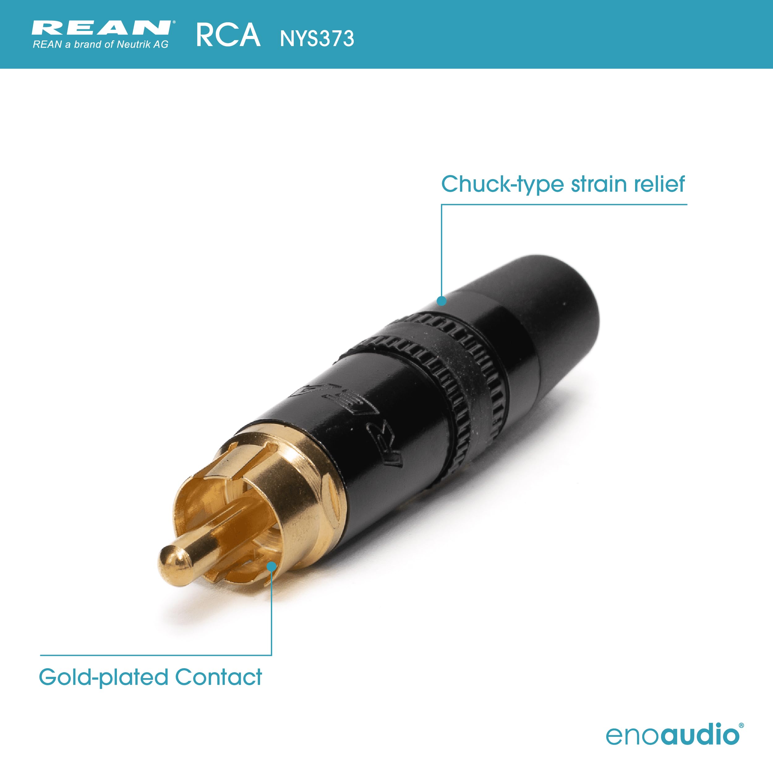 enoaudio Mogami 2534 Quad profesional Cable | Neutrik XLR hembra – RCA | HiFi - 2,0 m