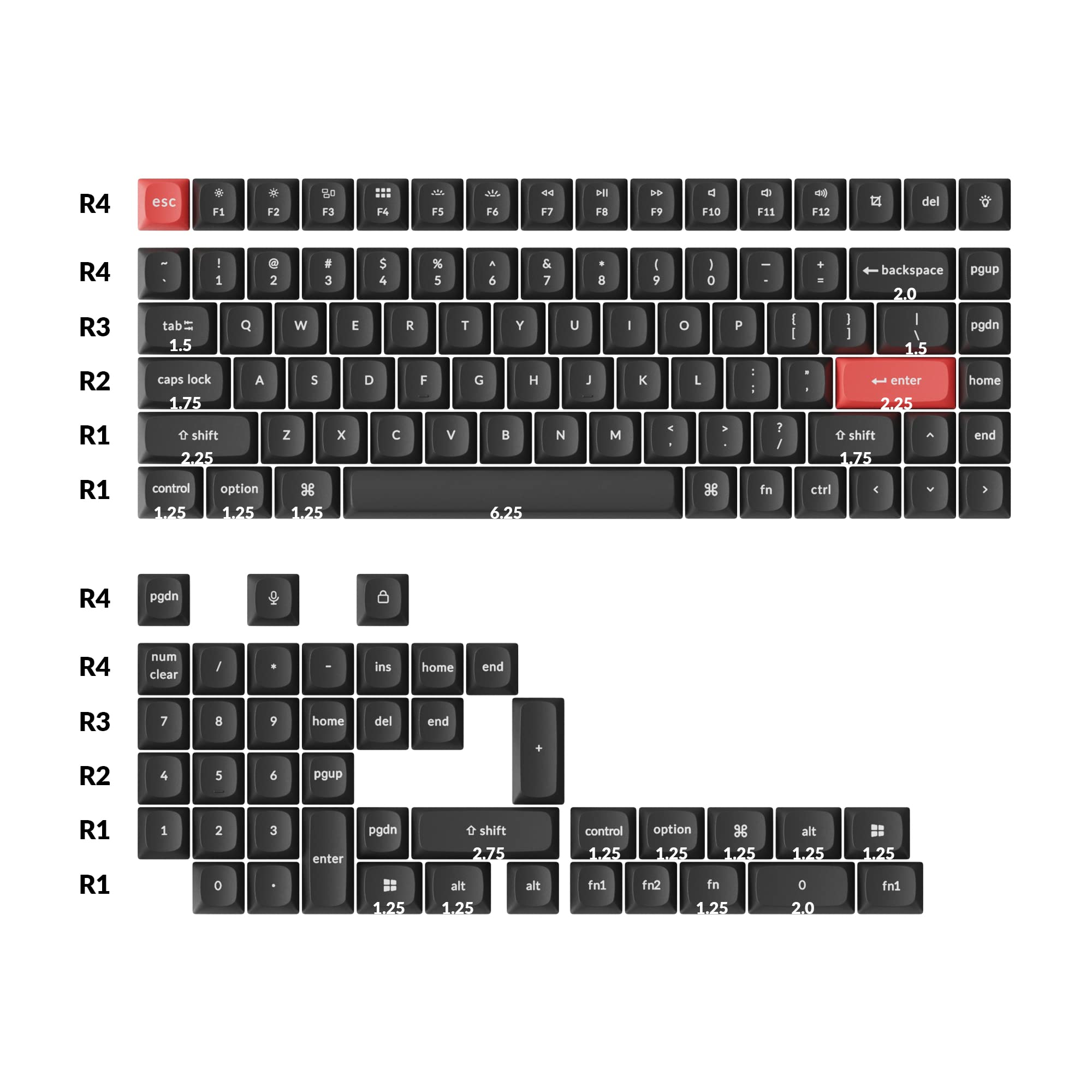 Amazon | Keychron ダブルショット OSA PBT キーキャップ