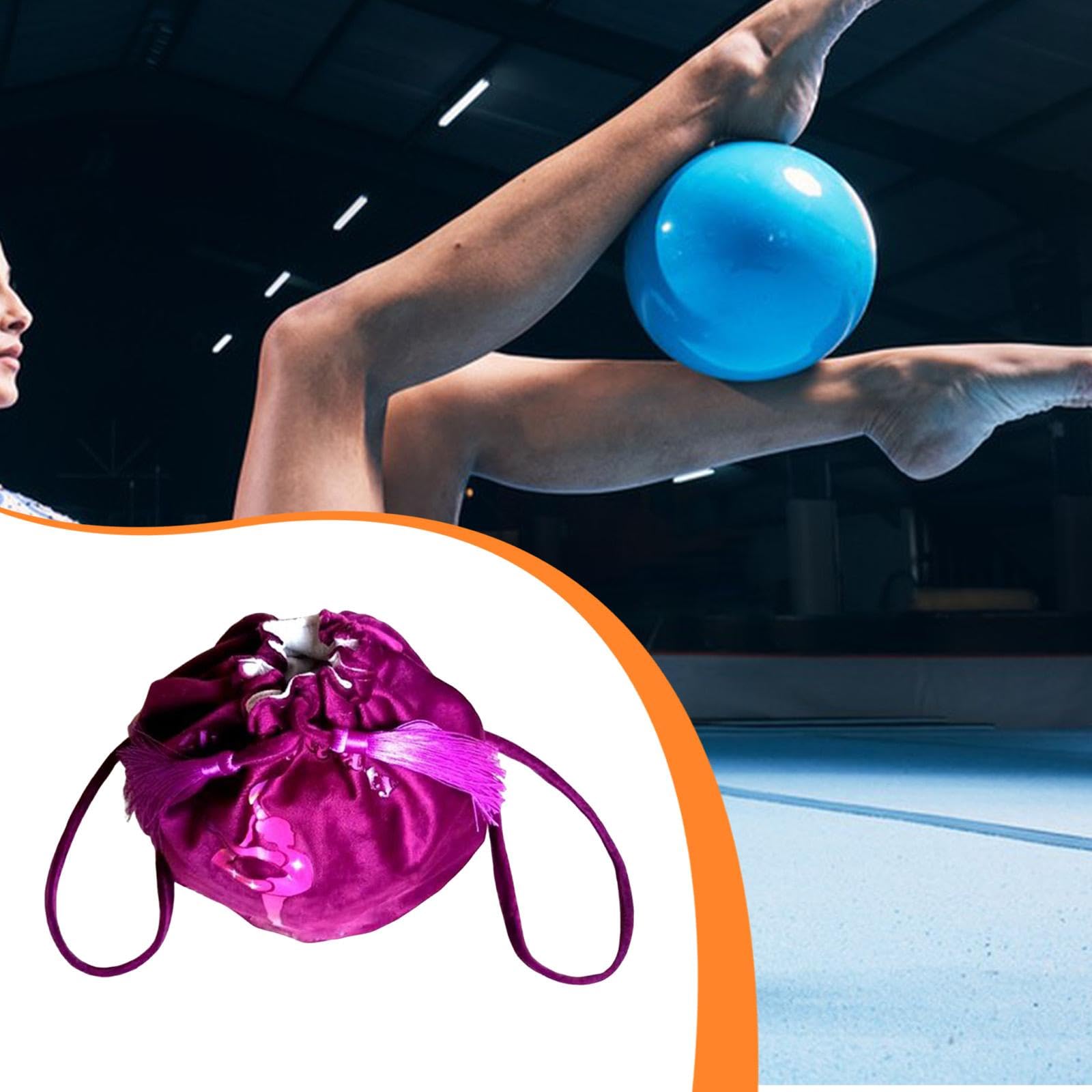 Generic Zaino con Cordoncino Borsa Porta Pallone Danza Sacca Porta Oggetti Sportivi in Velluto Spallacci Comodi E Chiusura Protettiva Adatto per At, Claret L