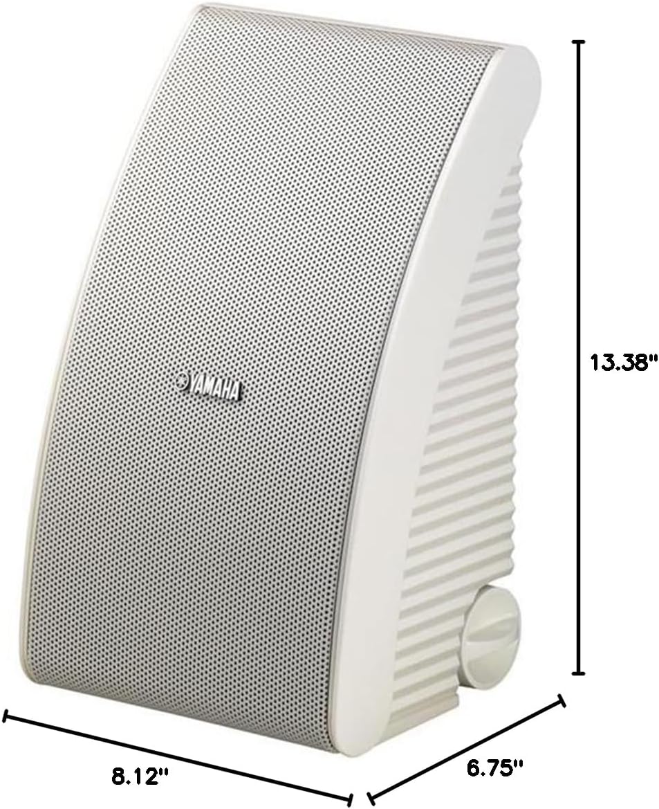Yamaha NS-AWS592WH 150 Watt 6.5 Inch Cone Indoor/Outdoor All-Weather Speakers (1 Pair, White) - Image 5
