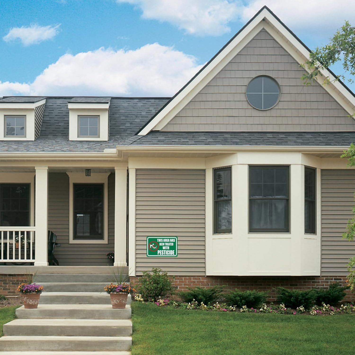 TISOSO This Area Has Been Treated with Please Keep All Pets Off The Grass Sign Stop Dogs from Pooping Peeing On Lawn, Stay Dogs Off Lawn Sign 8X12Inch 2pcs - Image 3