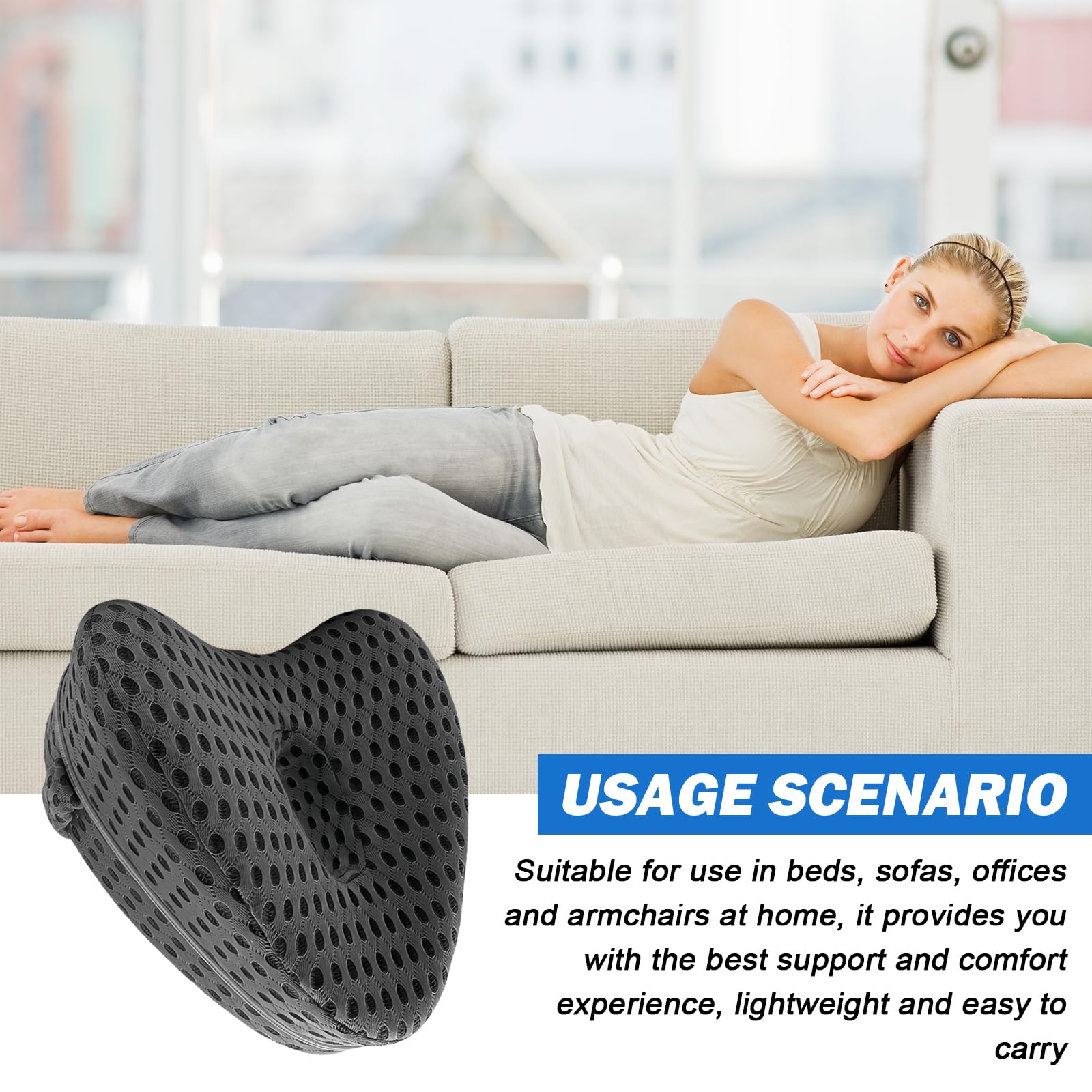 Cuscino Poggia Ginocchia In Memory Foam - Termigea - Mandara Ortopedia