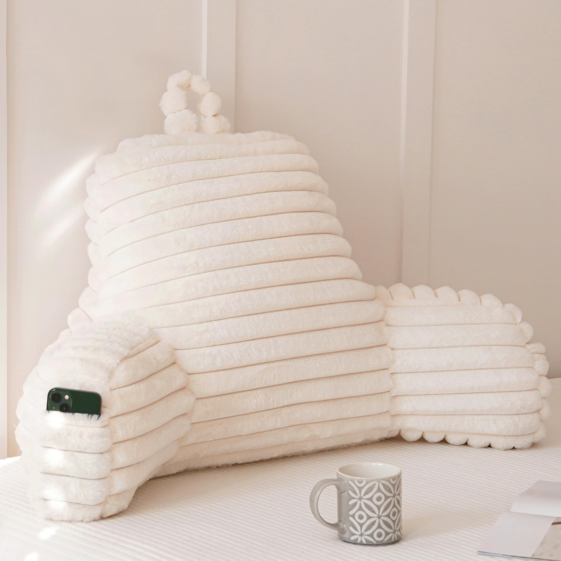 Yaoshuho Beige Reading Pillow