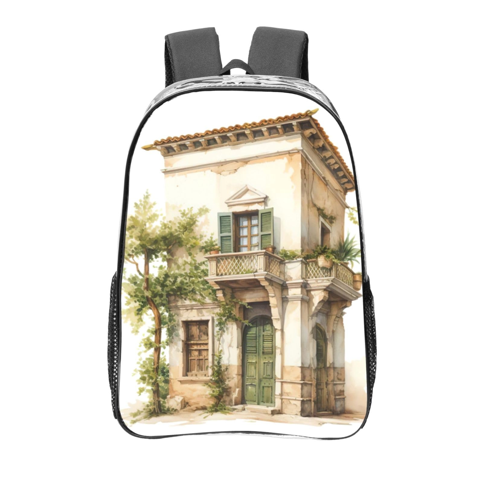 Sac à dos transparent durable imprimé grec et romain de haute qualité - 6