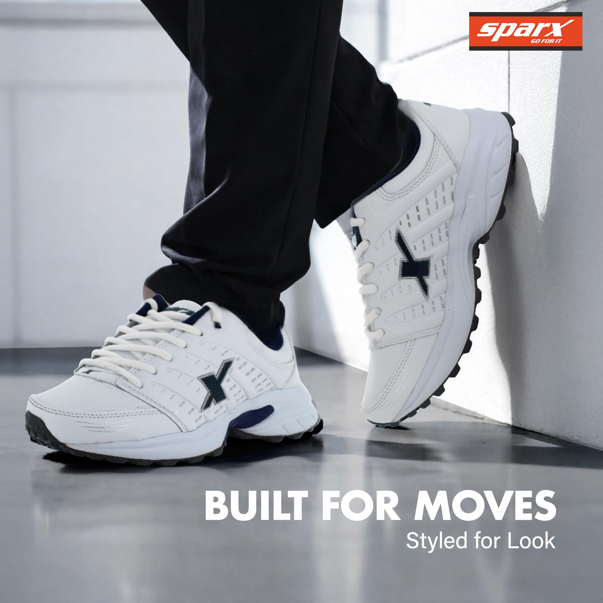 SPARX Men's SX0241G White Navy Blue Running Shoes 9 (SX0241GWHNB0009) 2
