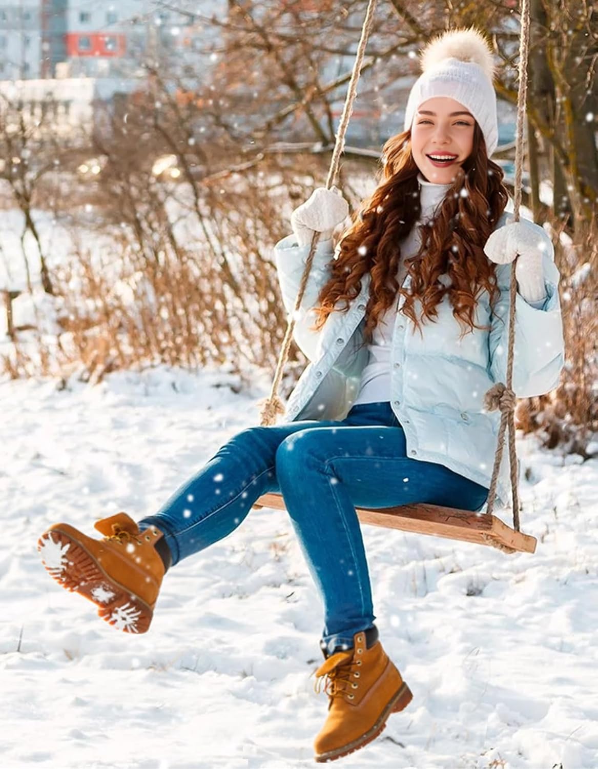 CLOSEMATE Womens Thick Full Cushioned Thermal Warm Boot Socks for Winter 3 Pairs - Image 6