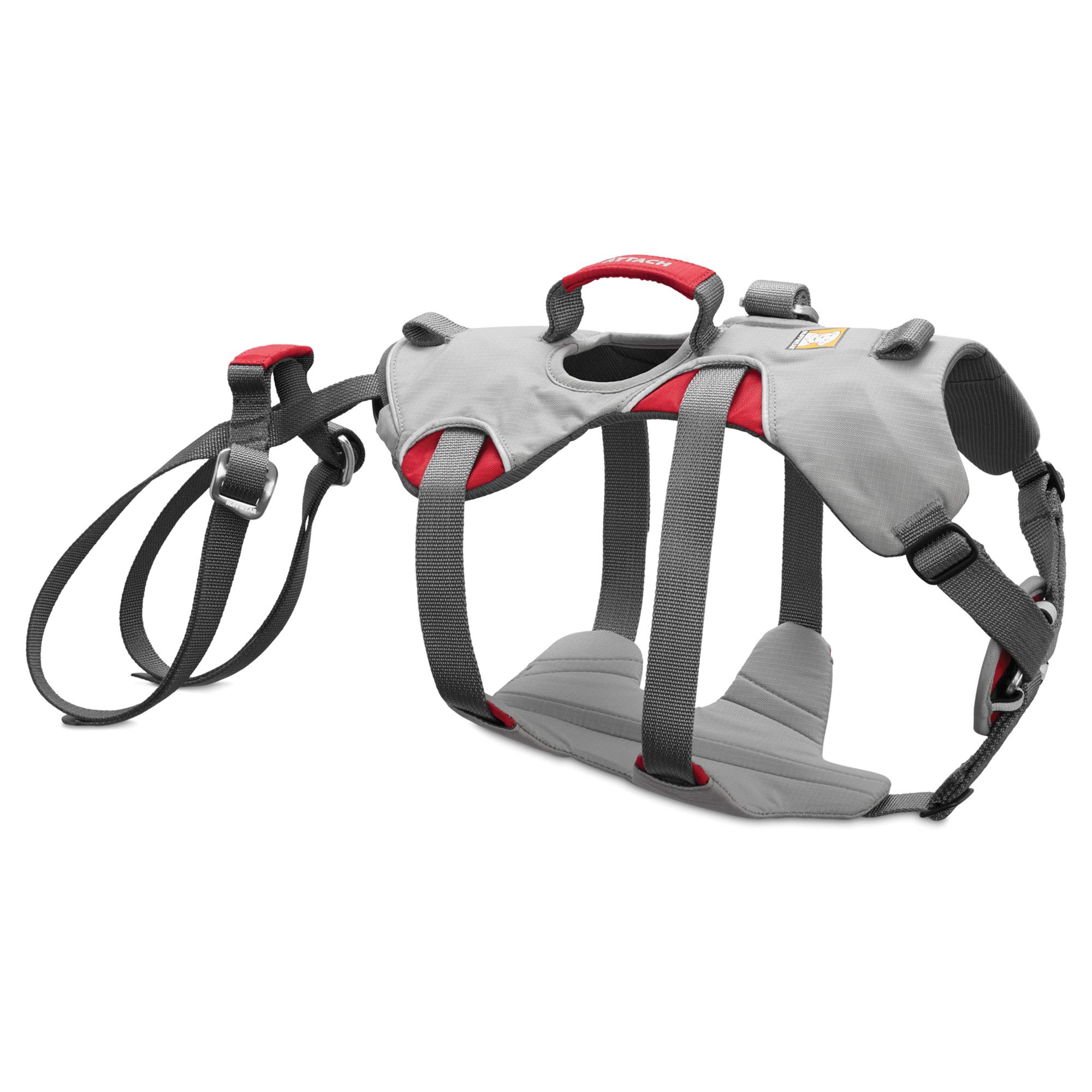 Ruffwear Imbracatura da Arrampicata per Cani, Razze da Grandi a Molto Grandi, vestibilità Regolabile, Taglia: L/XL, Grigio Cloudburst, Imbracatura Doppia