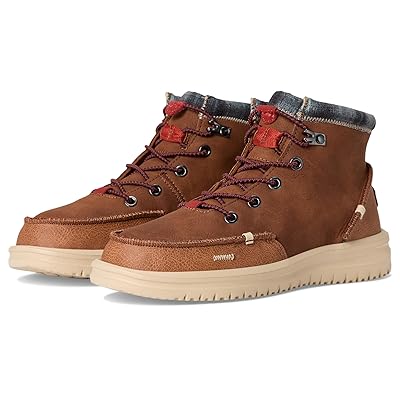 Hey Dude Kids Bradley Classic (Little Kid/Big Kid) Boys Shoes Cognac