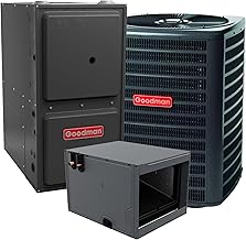 Goodman 5 TON 14 SEER2 Horizontal R-32 AC System with 96% AFUE 120k BTU two stage Low NOx furnace (GLXS4BA6010 condenser with GR9T961205DN furnace and CHPTA6030D3 coil)