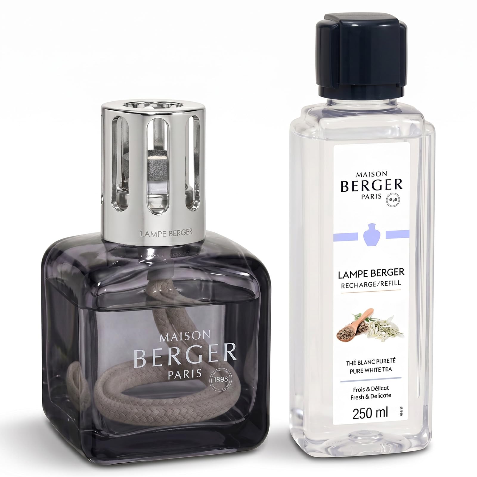 Lampe Berger 6本セット Amazon.com: MAISON BERGER Ice Cube Lampe Berger Gift Set, Grey