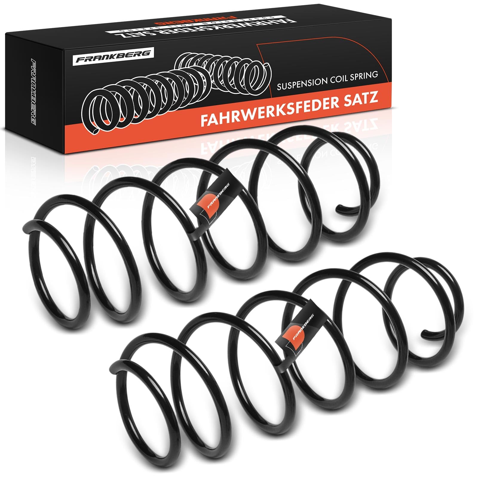 Frankberg 2x Molle di abbassamento Assale anteriore Sinistro Destro Compatibile con Fortwo Cabrio 451 2007-2025 Fortwo Coupé 451 2007-2025 Replace# 4513211404