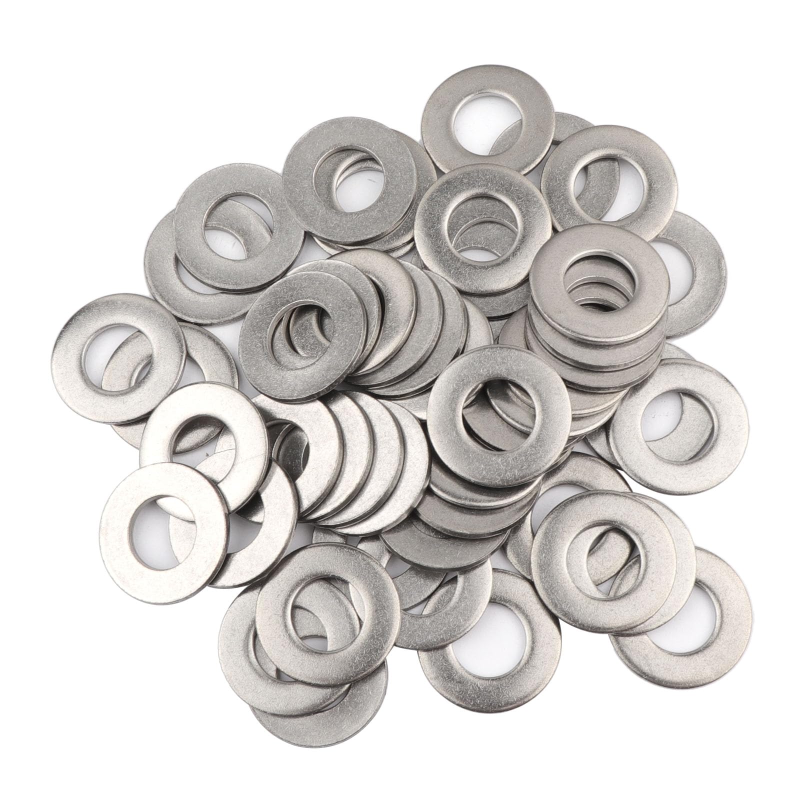 AOKOLL 50pcs 1/2'' x 1-1/16'' Washers 304 Stainless Steel Flat Washers Universal Metal Washers