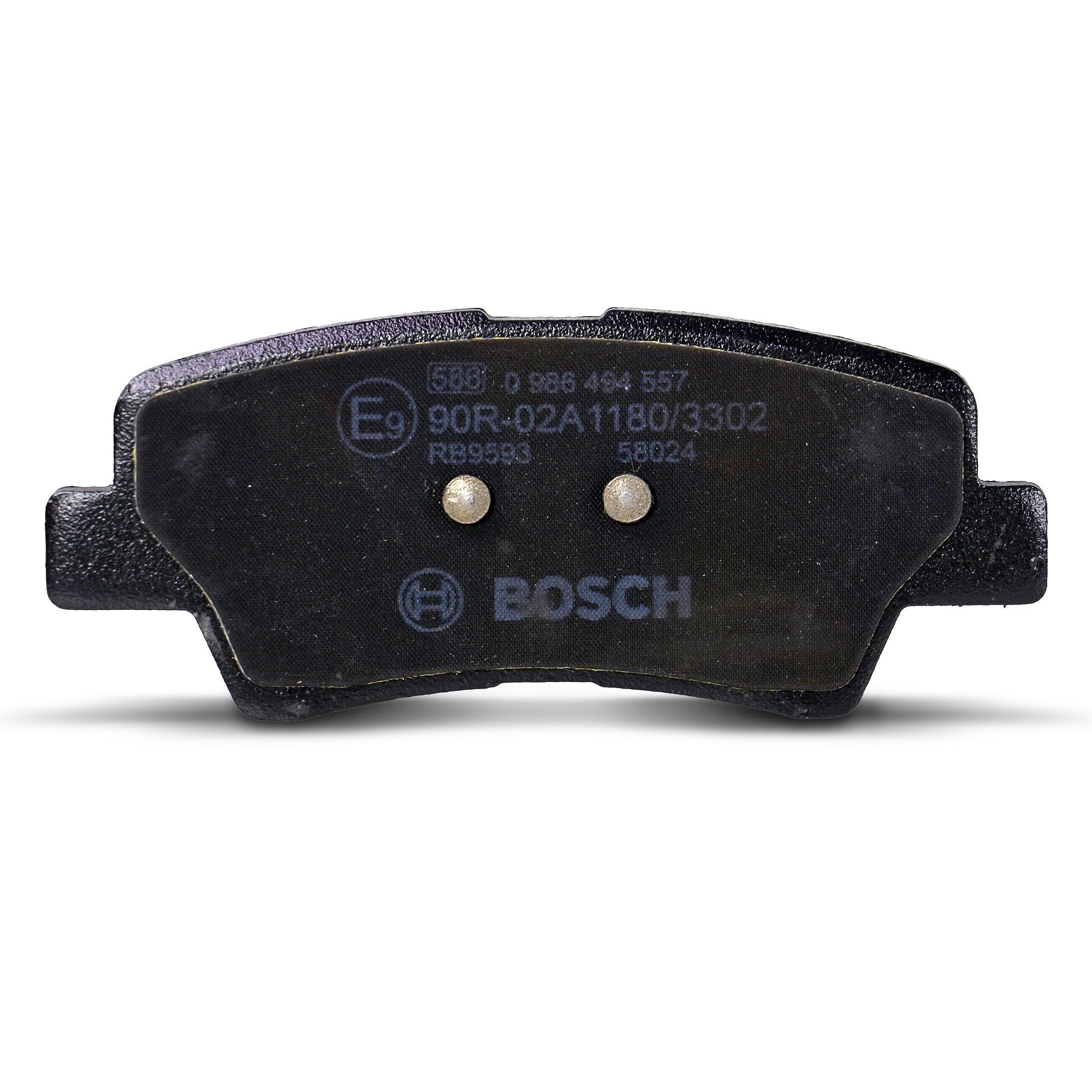 BOSCH Plaquettes de frein arrière (jeu) 0986494557 | Compatible avec: HYUNDAI ACCENT IV Stufenheck, i10 II, i10 II Stufenheck, i20 ACTIVE, i20 II, i20 II Coupe, i30, i30 Coupe