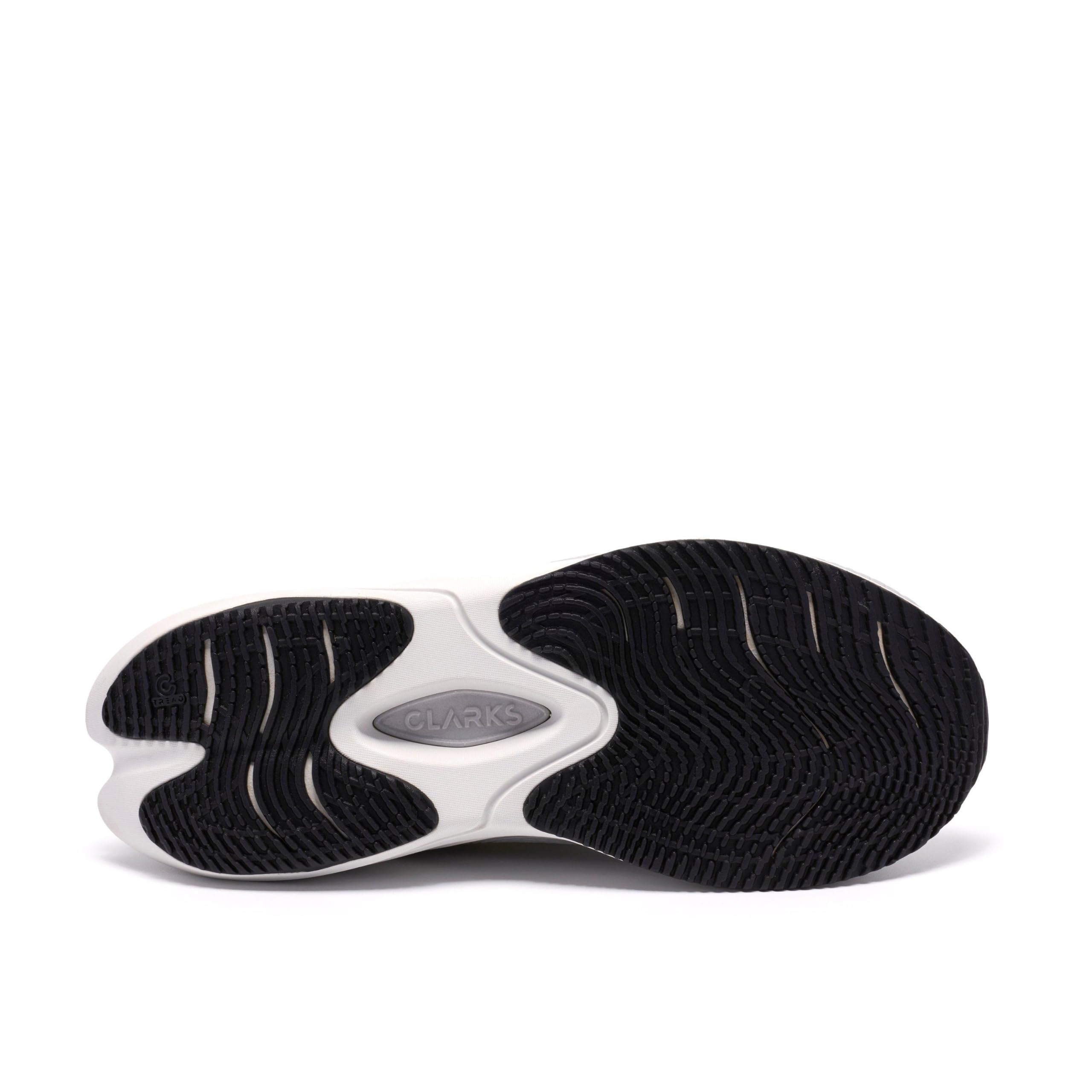 Clarks Sneaker da uomo Pace Rise in tessuto bianco