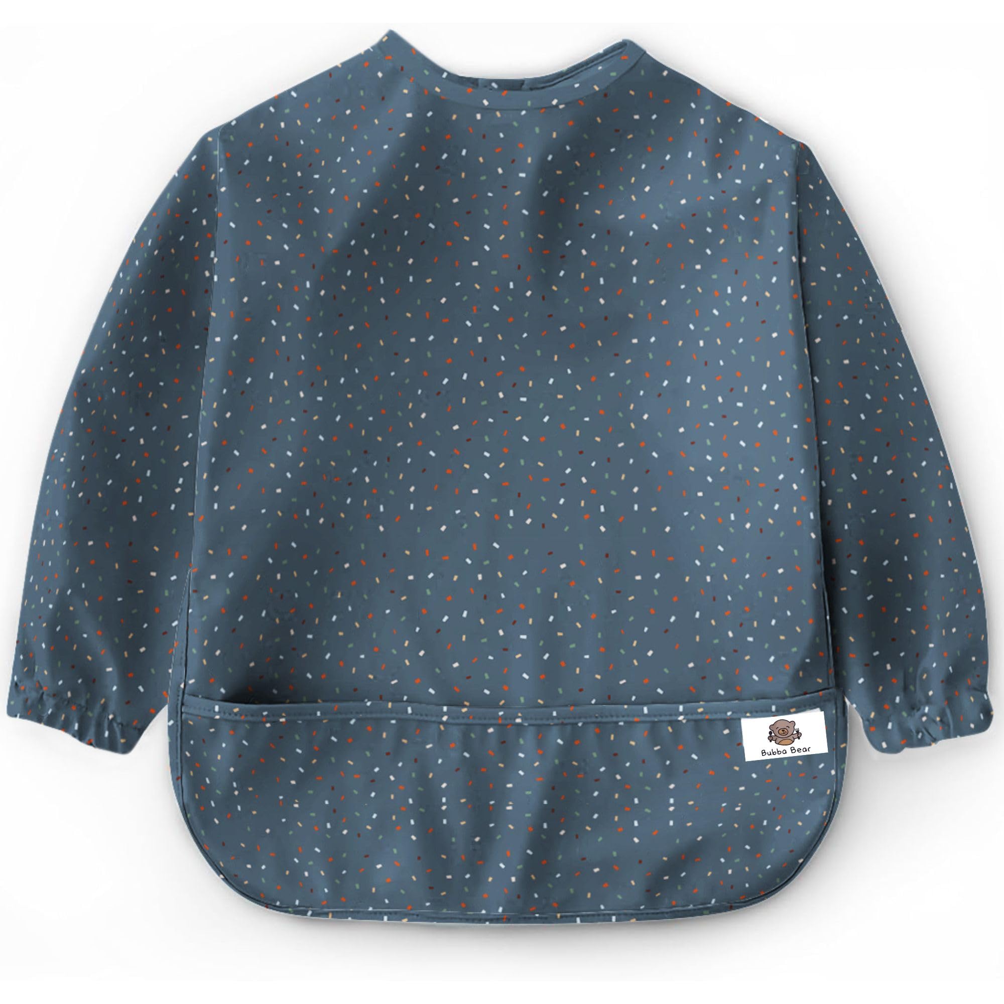 Bubba Bear ® Baby Weaning Bib with Sleeves | Long Sleeve Coverall Bibs Set | Toddler Led Feeding Sleeved Accessories for Babies from 6 Months Waterproof Apron Cape For Toddlers