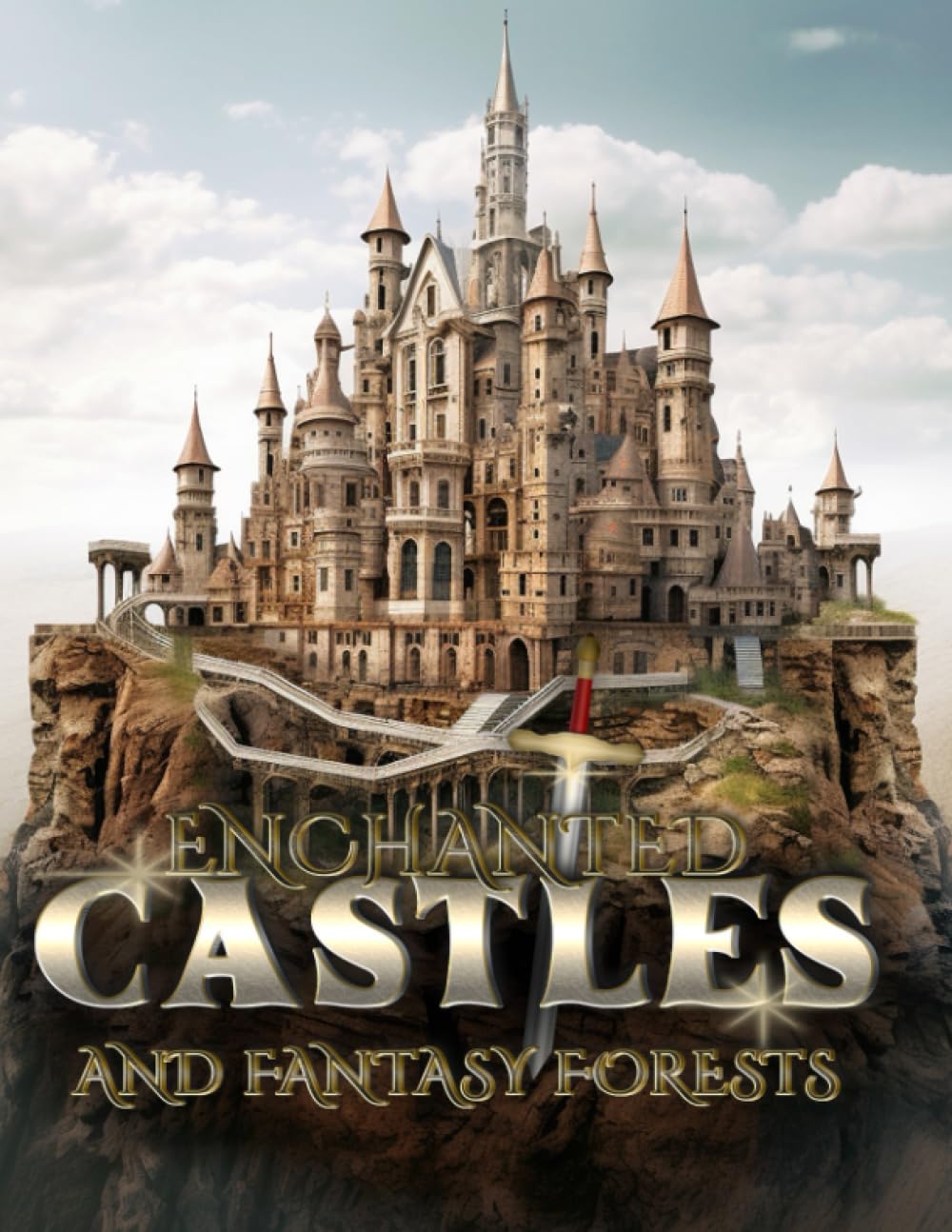 Enchanted, Fantasy, Forests and Castles: Adult Colouring Book