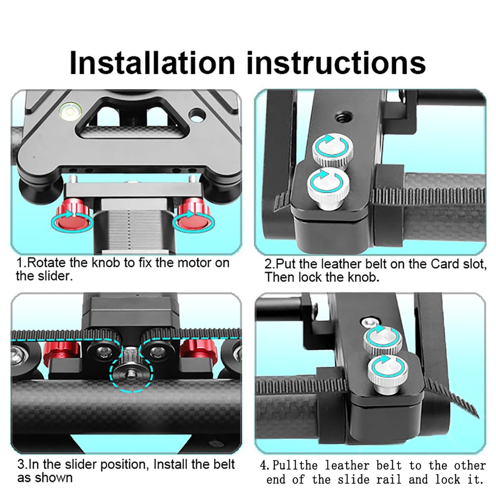Slider Motorizzato Fotocamera con Time Lapse e Scatto Panoramico per Fotografia DSLR e Produzione Video