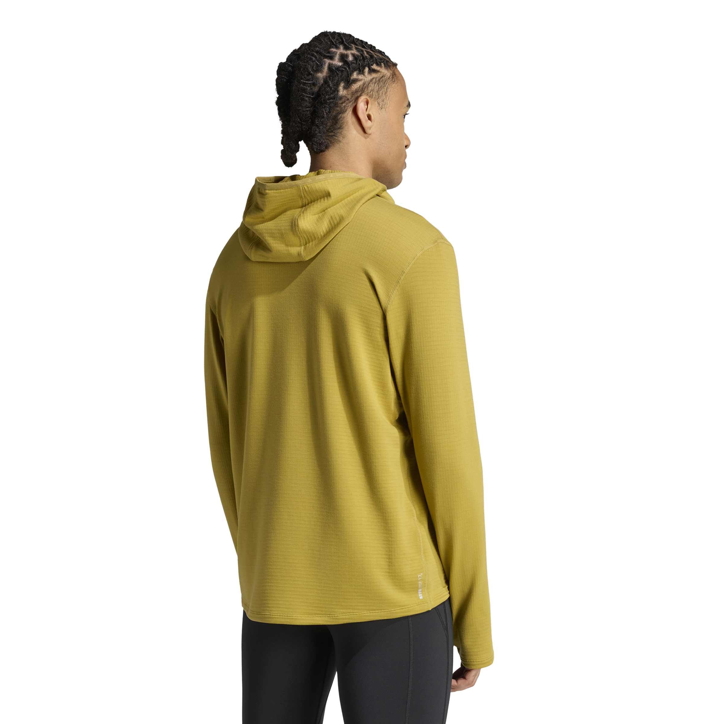 adidas Mezczyzni Adi365 Running Essentials Winterized Long Sleeve Sweatshirt, sand green, L