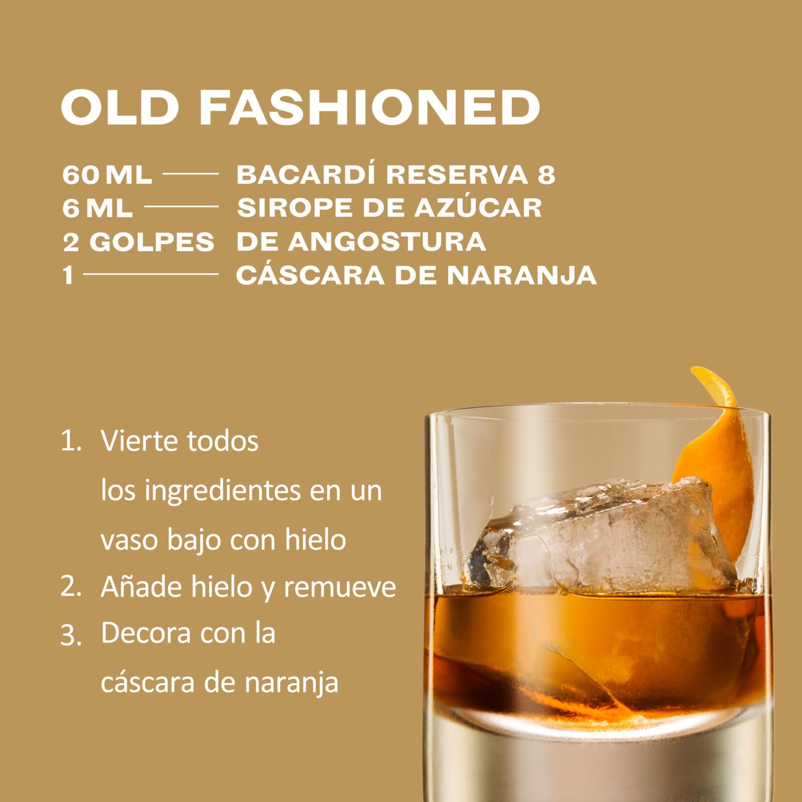 BACARDÍ Reserva 8 Ron Caribeño Premium 40% ALC. 70 cl 700 ml 8 Años