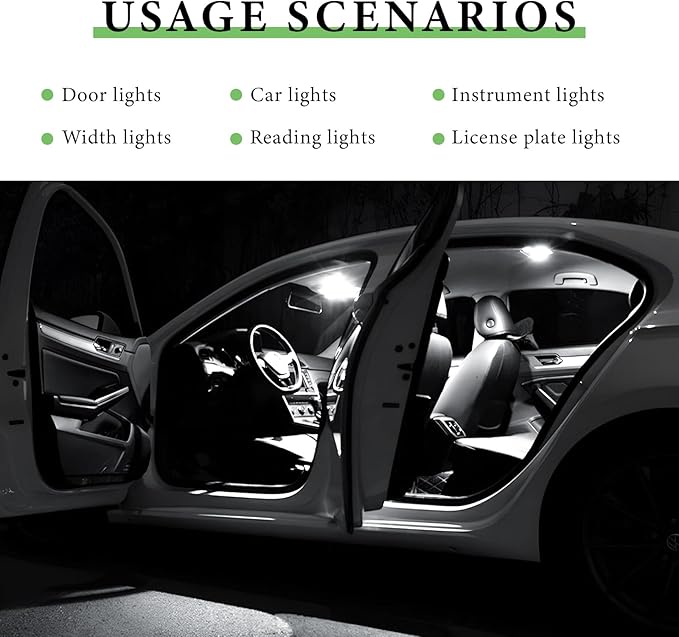 Kit de 42 Lámparas LED para Interior de Coche, Blanco Brillante miniatura 3