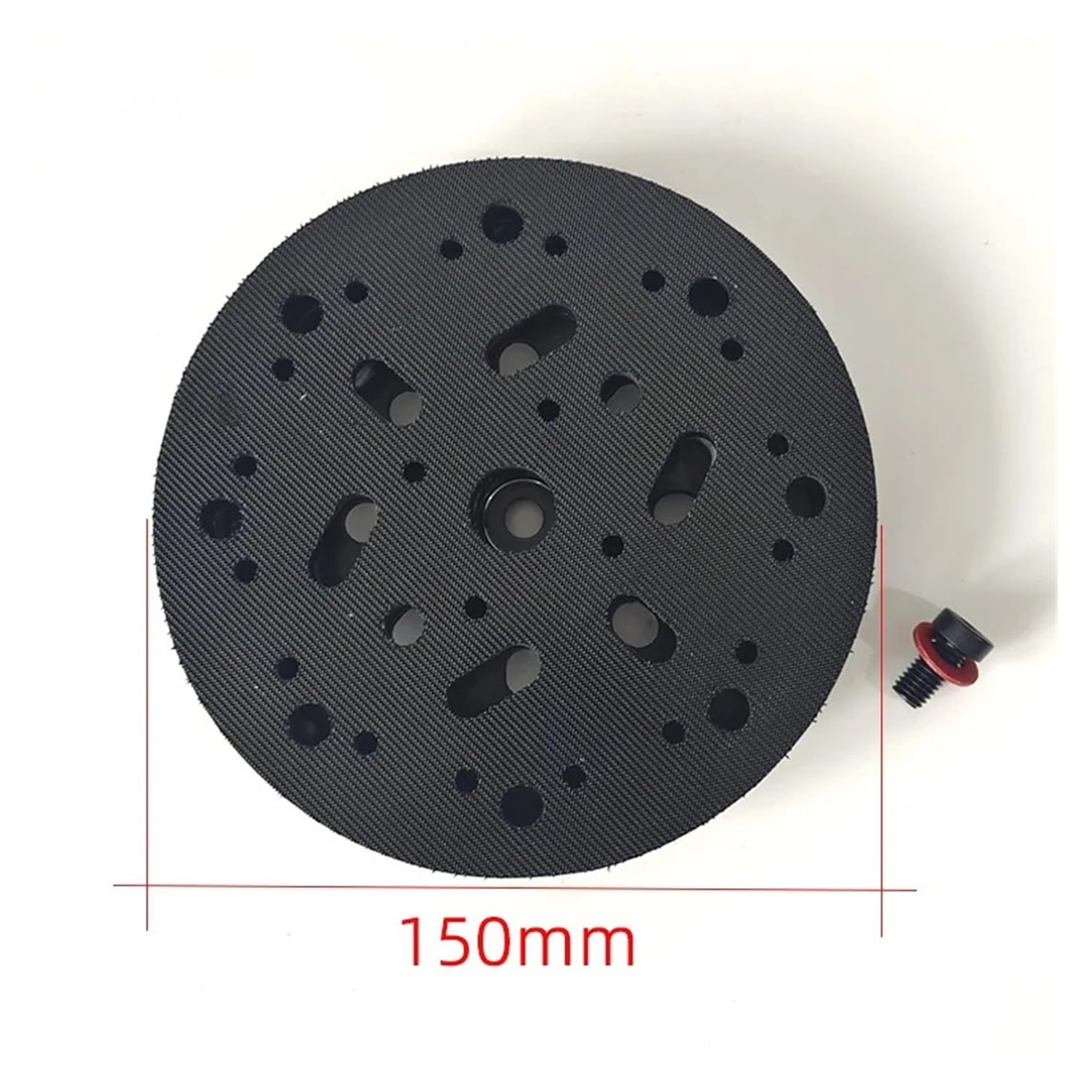 discos de lija para pulidora Almohadilla de gancho y bucle repuesto 6 pulgadas 17 orificios for lijadora eléctrica, placa respaldo disco lijado Compatible con lijadoras para Molienda y Pulido