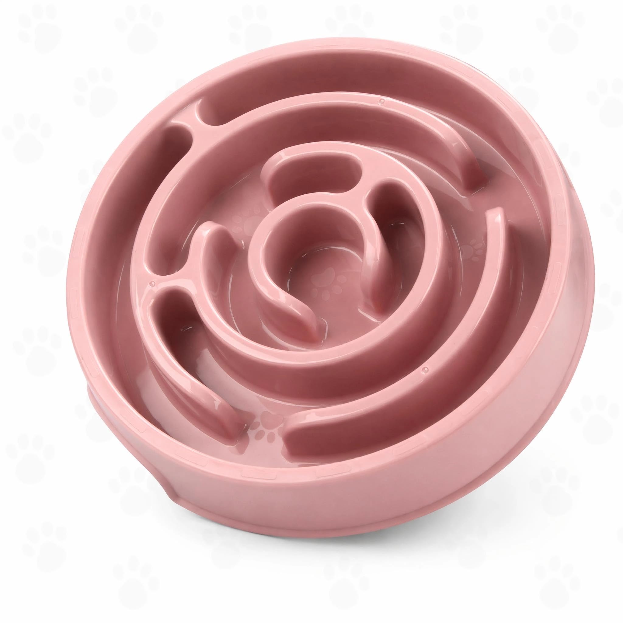 Maze Slow Feeder Dog Bowl, Anti Choking Interactive Pet Feeding Bowl, Non Slip Fun Slow Eating Dog Food Bowl for Small Medium Large Dogs,pink