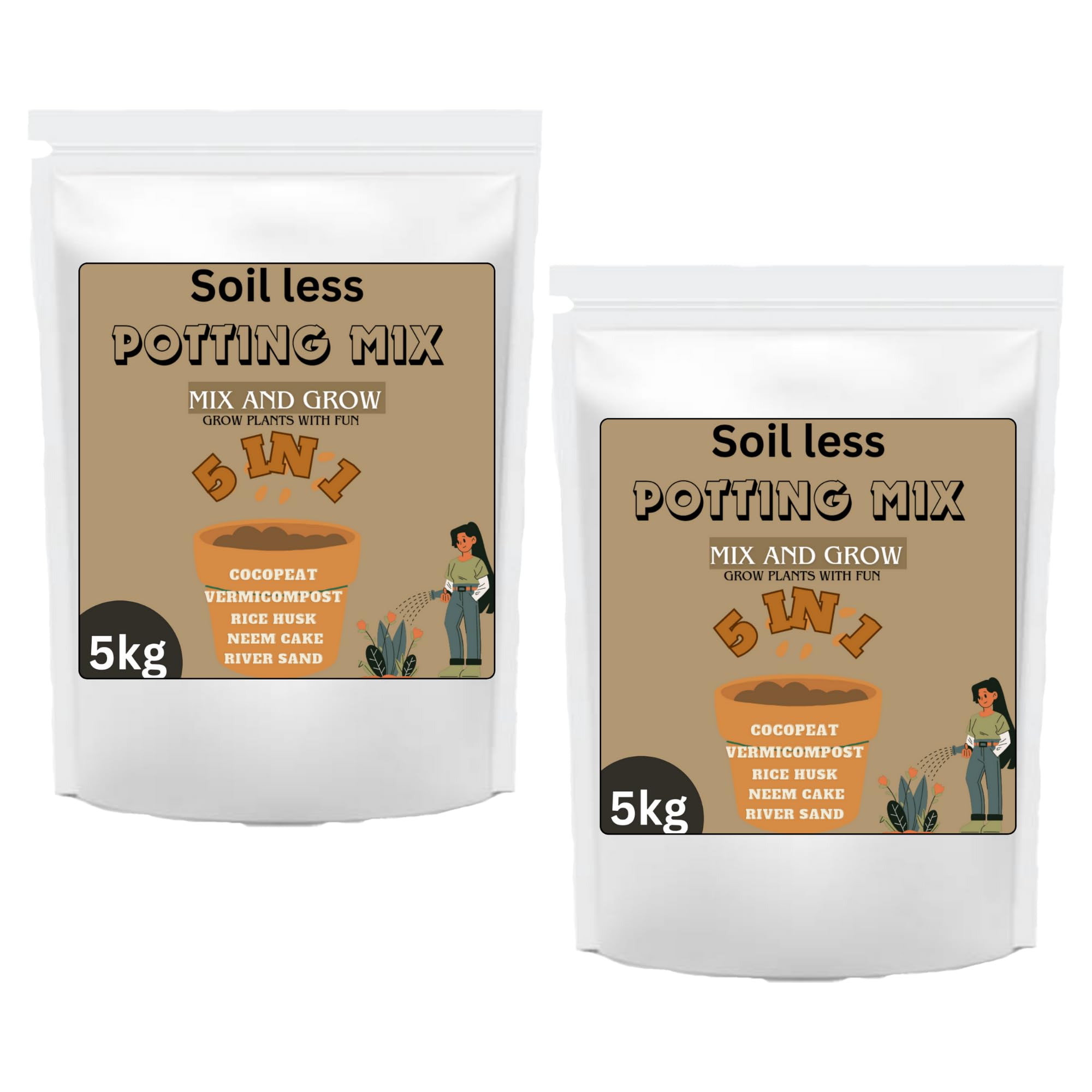 Real organics Premium Potting Soil Mix for Plants/A Perfect Mixture of Cocopeat Vermicompost Sand Neem Powder Rice Husk Mustard Powder and Essential Elements for A Healthy Soil Mix (10) (B0CQVX1QDN) Amazon Price History, Amazon Price Tracker