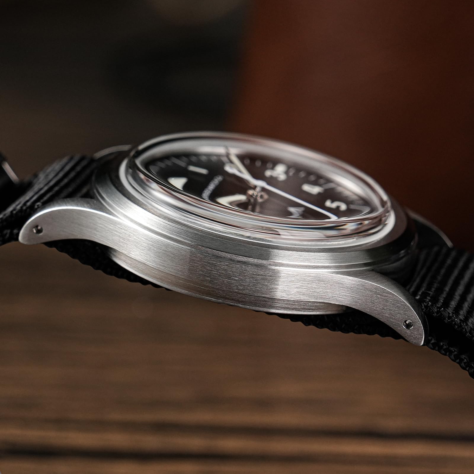 Tactical Frog Militado - Reloj de Campo VH31 de 36 mm, Movimiento japonés, Estilo Militar, para Hombre, con Correa de Nailon, Resistente al Agua hasta 100 m, Serie ML13/ML14
