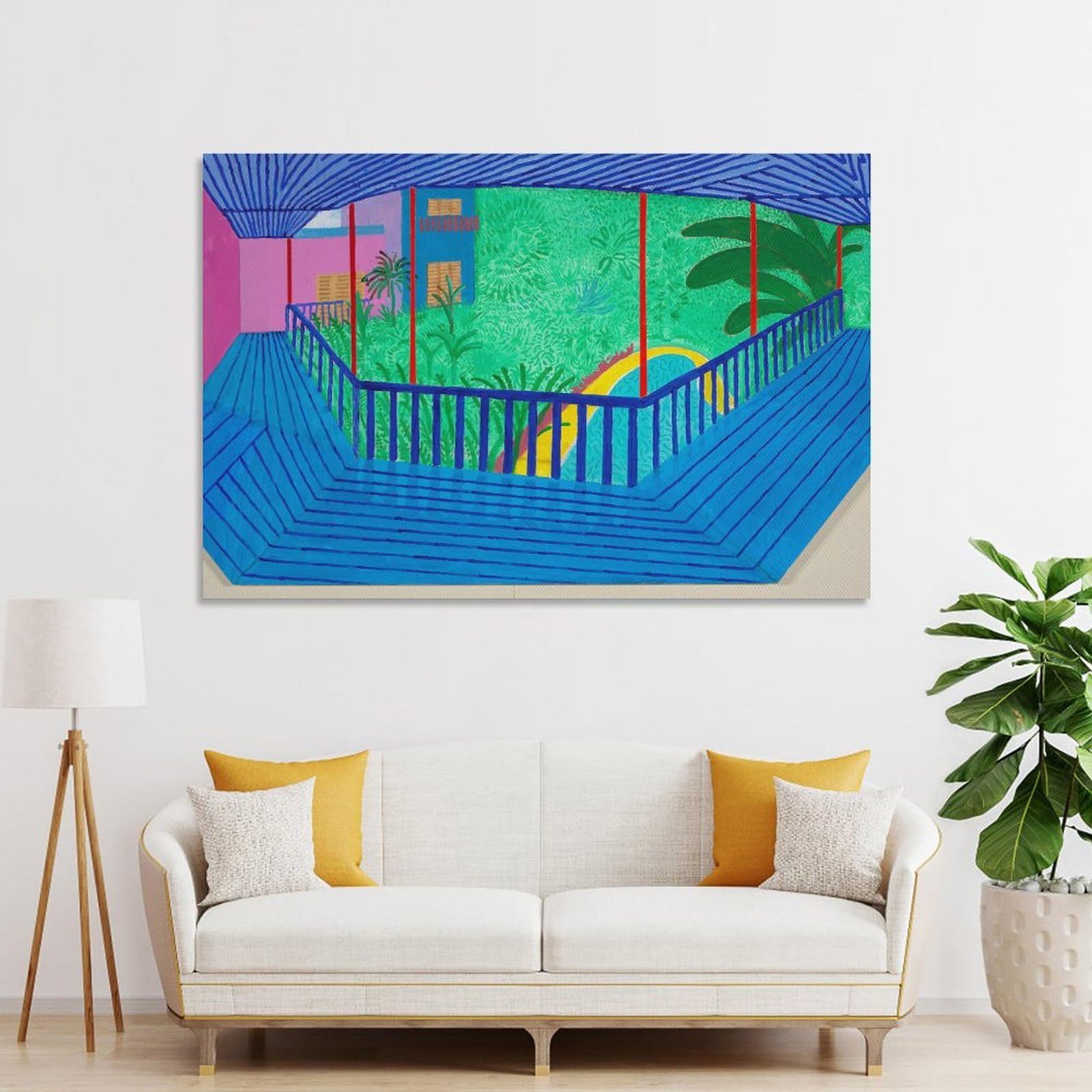 Amazon.co.jp: David Hockneyデイヴィッド・ホックニー絵画 花