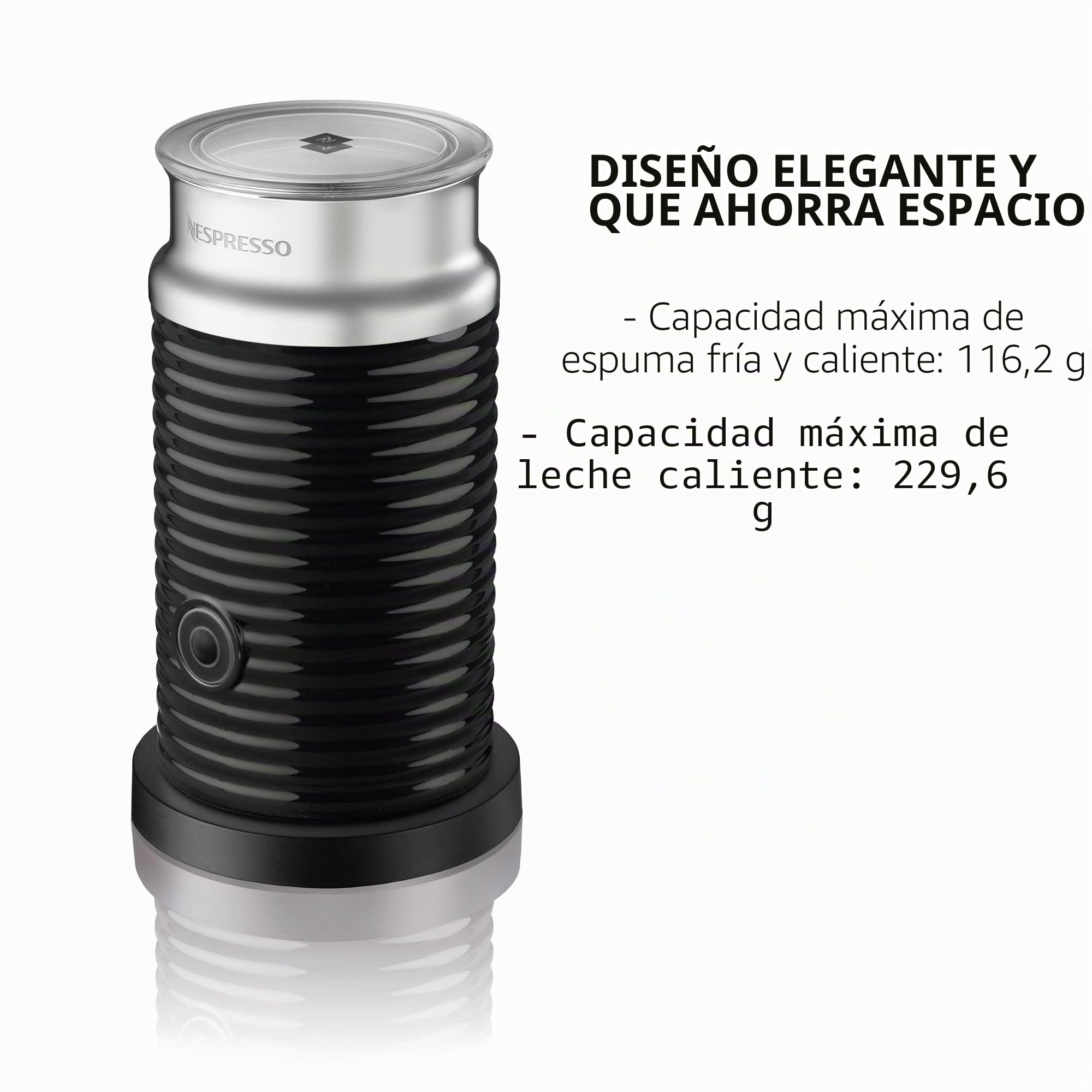 Nespresso Aeroccino3 - Espumador de leche, talla única, color negro
